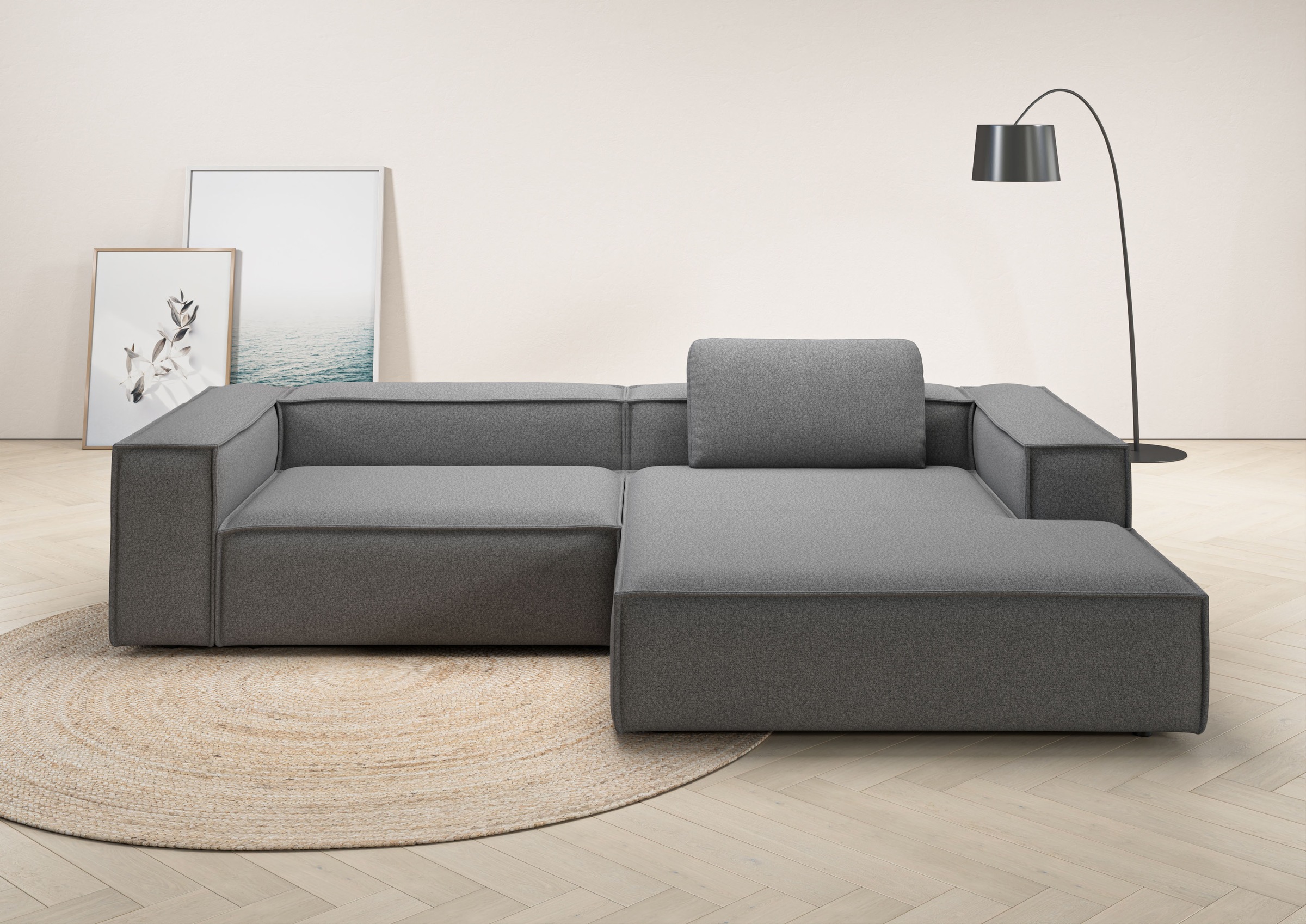 Places of Style Ecksofa "Watertown, modernes XXL L-Form, 306 cm breit", Gro günstig online kaufen