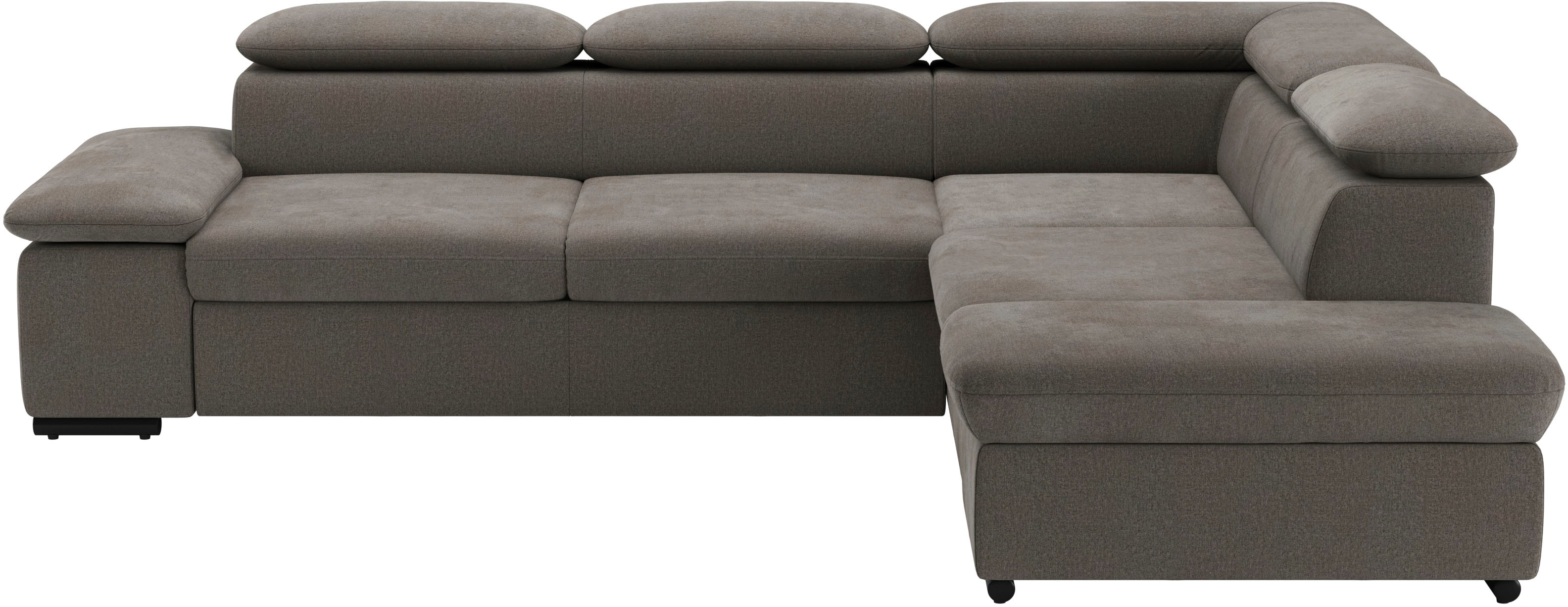 sit&more Ecksofa "Alcudia L-Form, B: 272 cm, Arm- und Kopfteilverstellung, Eckcouch" optional Schlaffunktion, Komfortsitz