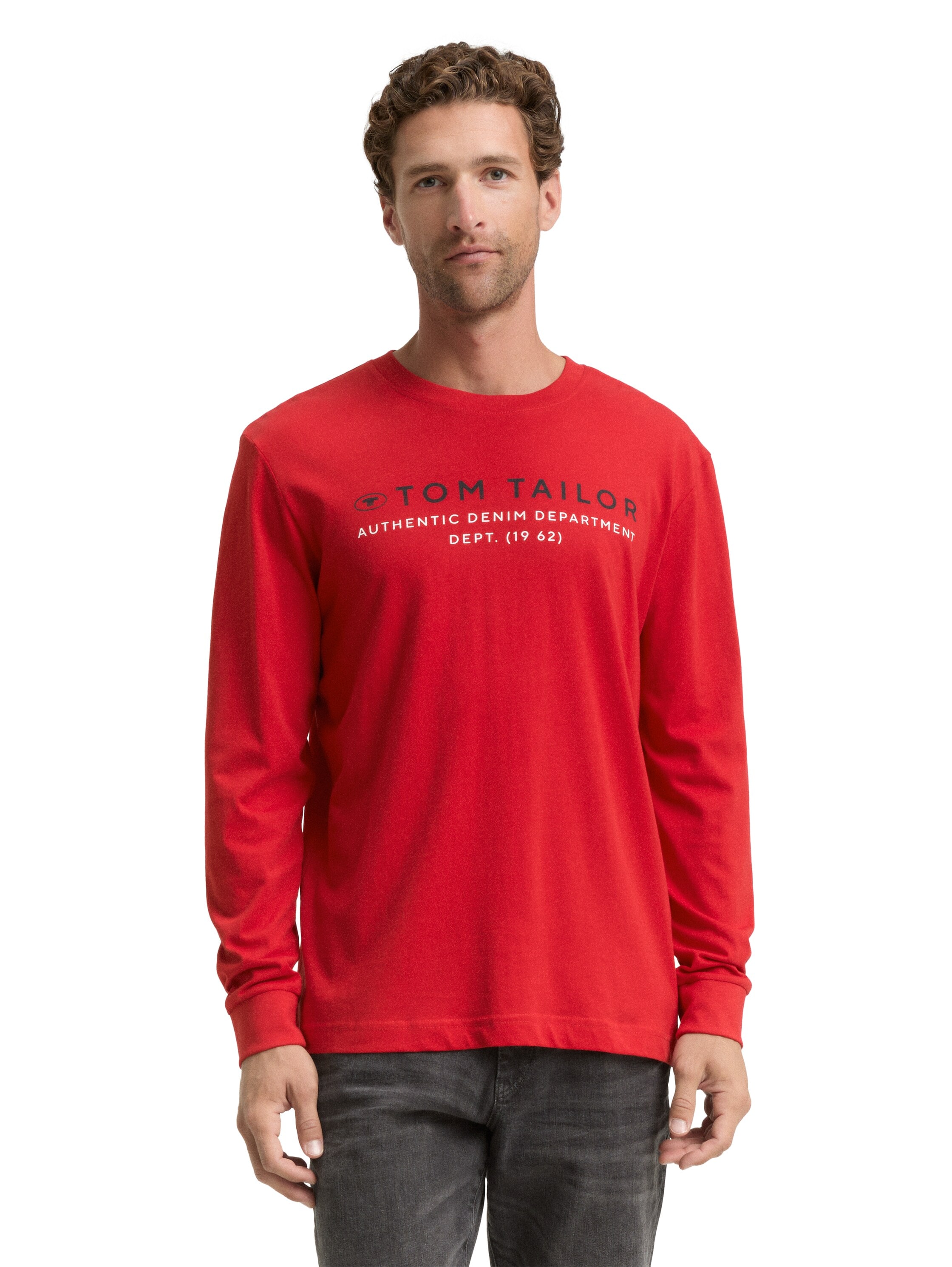 TOM TAILOR Langarmshirt, mit Logo Print günstig online kaufen