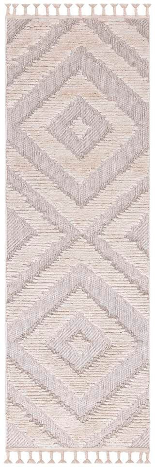 Thumbnail - Carpet City Hochflor-Teppich "Valencia 813", rechteckig, 20 mm Höhe, Läufer, Boho-Stil, 3D-Effekt, Raute, Hoch-Tief-Stru...