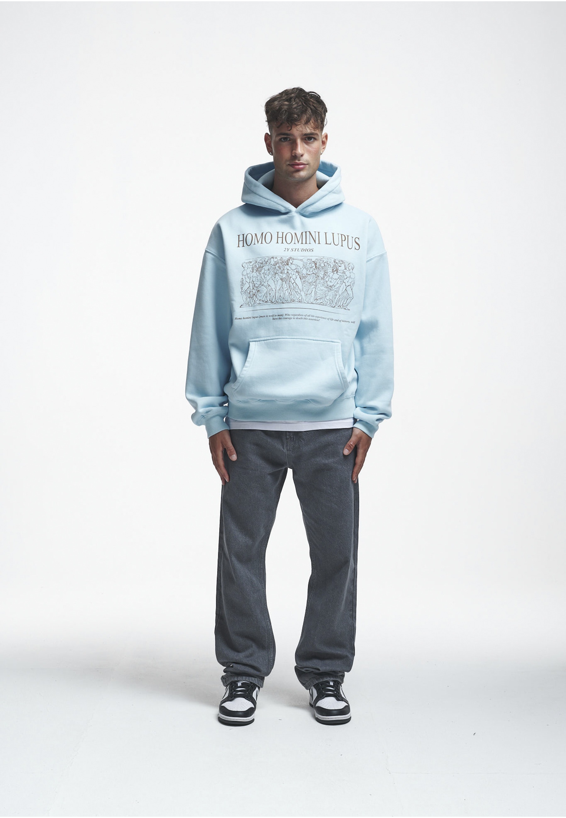 2Y Studios Kapuzenpullover »2Y Studios Herren 2Y Homini Oversize Hoodie« 1 Stk.