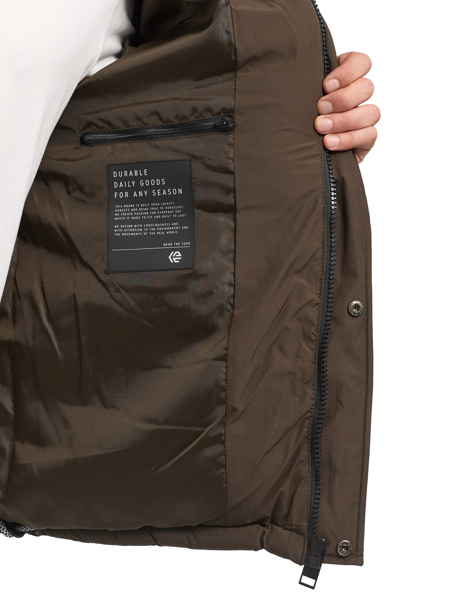 Indicode Steppjacke »INLaurill« mit Kapuze Kunstfaser, regular fit