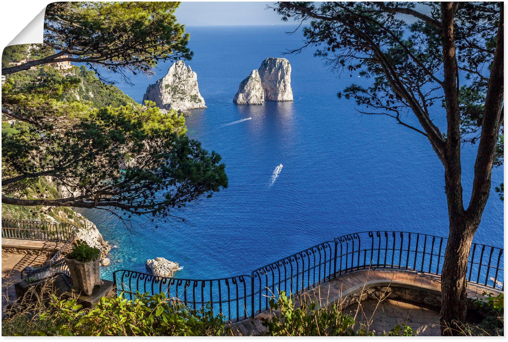 Artland Wandbild "Faraglione-Felsen auf Capri, Italien", Meer Bilder, (1 St günstig online kaufen