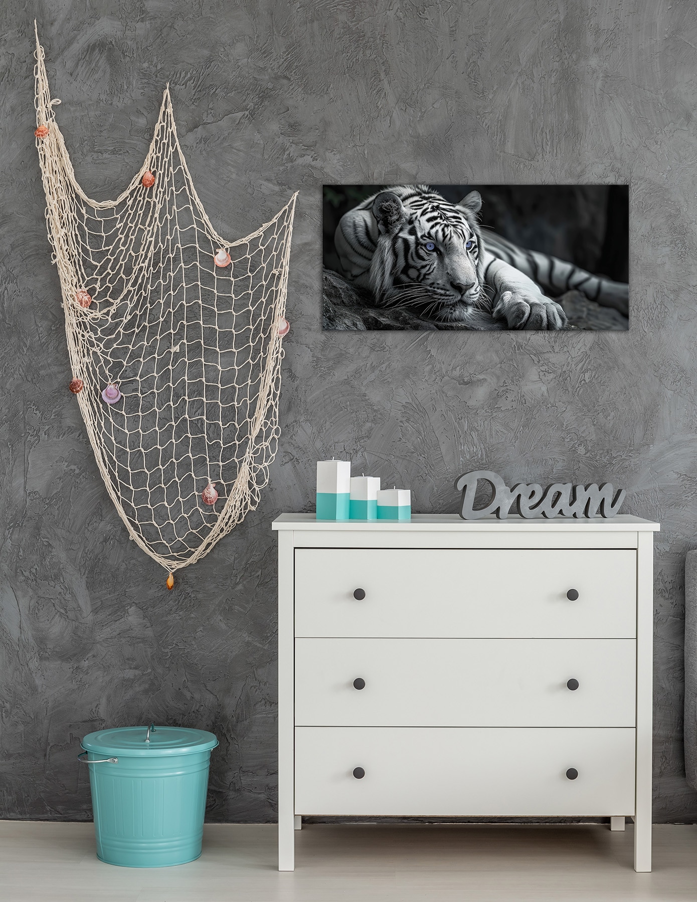 Bönninghoff Leinwandbild »Wandbild TIGER 33x70 cm – Leinwandbild Keilrahmen Deko modern« Raubkatzen | Tiere | Tiger | Wildtiere 1 Stk. tlg. auf Keilrahmen gespannt