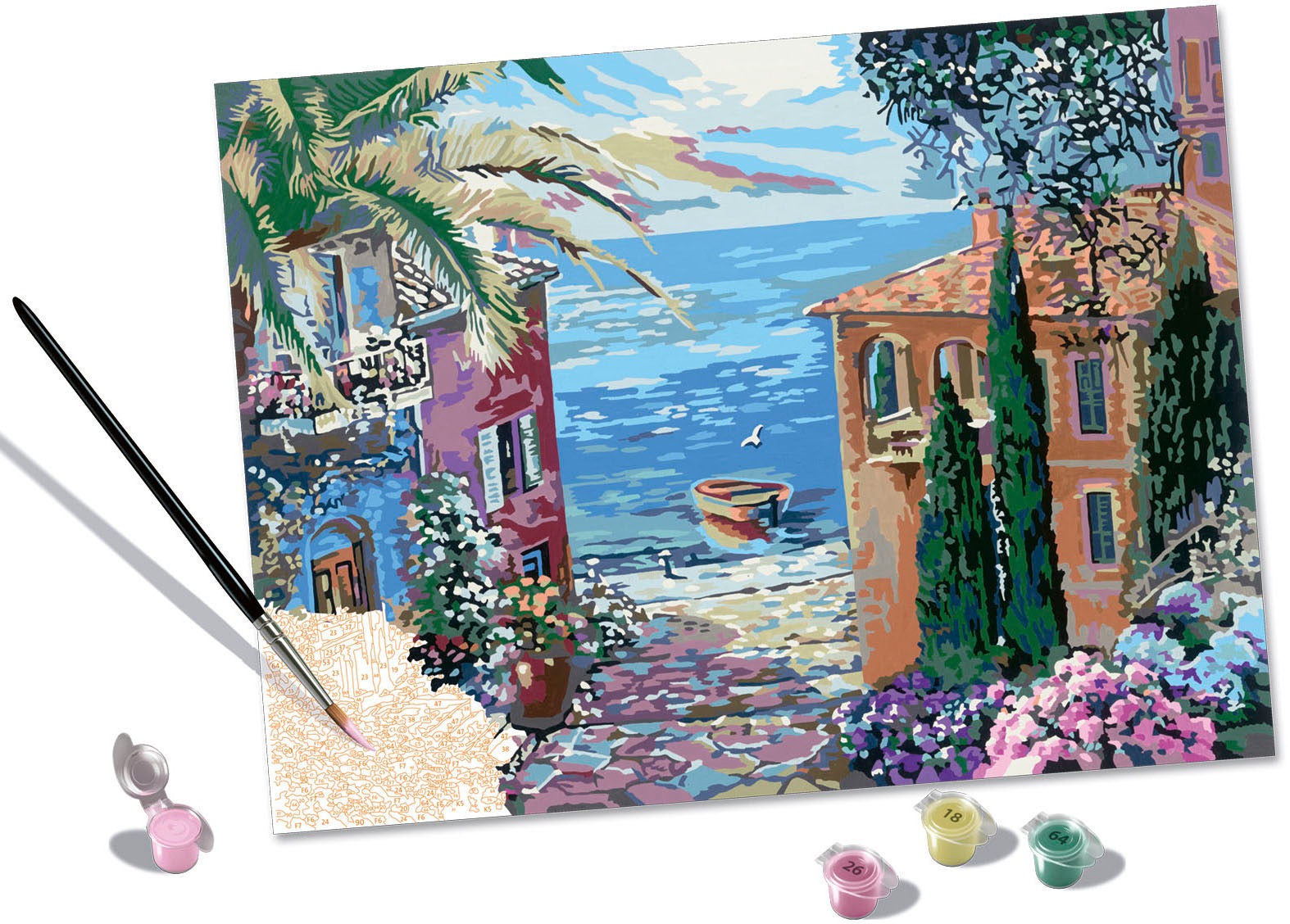Ravensburger Malen nach Zahlen »CreArt, Mediterranean Landscape«, Made in Europe