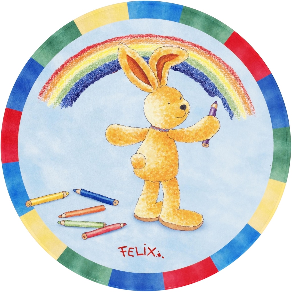 Felix der Hase Kinderteppich »FE-412 Regenbogen«, rund