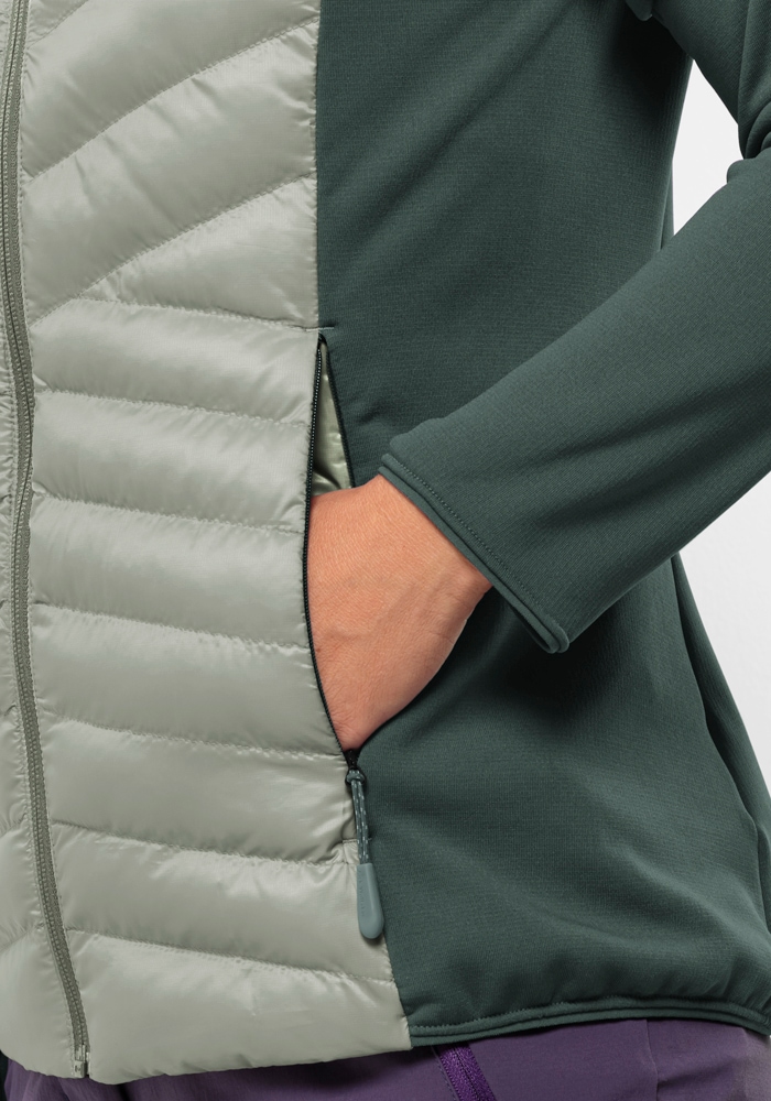 Jack Wolfskin Hybridjacke »ROUTEBURN PRO HYBRID W«, mit Kapuze