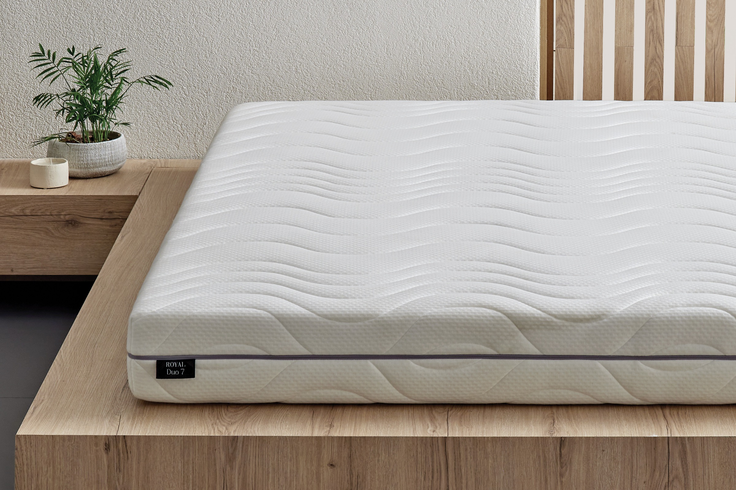 Thumbnail - Yatas Bedding Taschenfederkernmatratze "Royal Duo 7 Slim, Matratze 90x200, 140x200 cm & weitere Größen", 18 cm hoch, Rau...