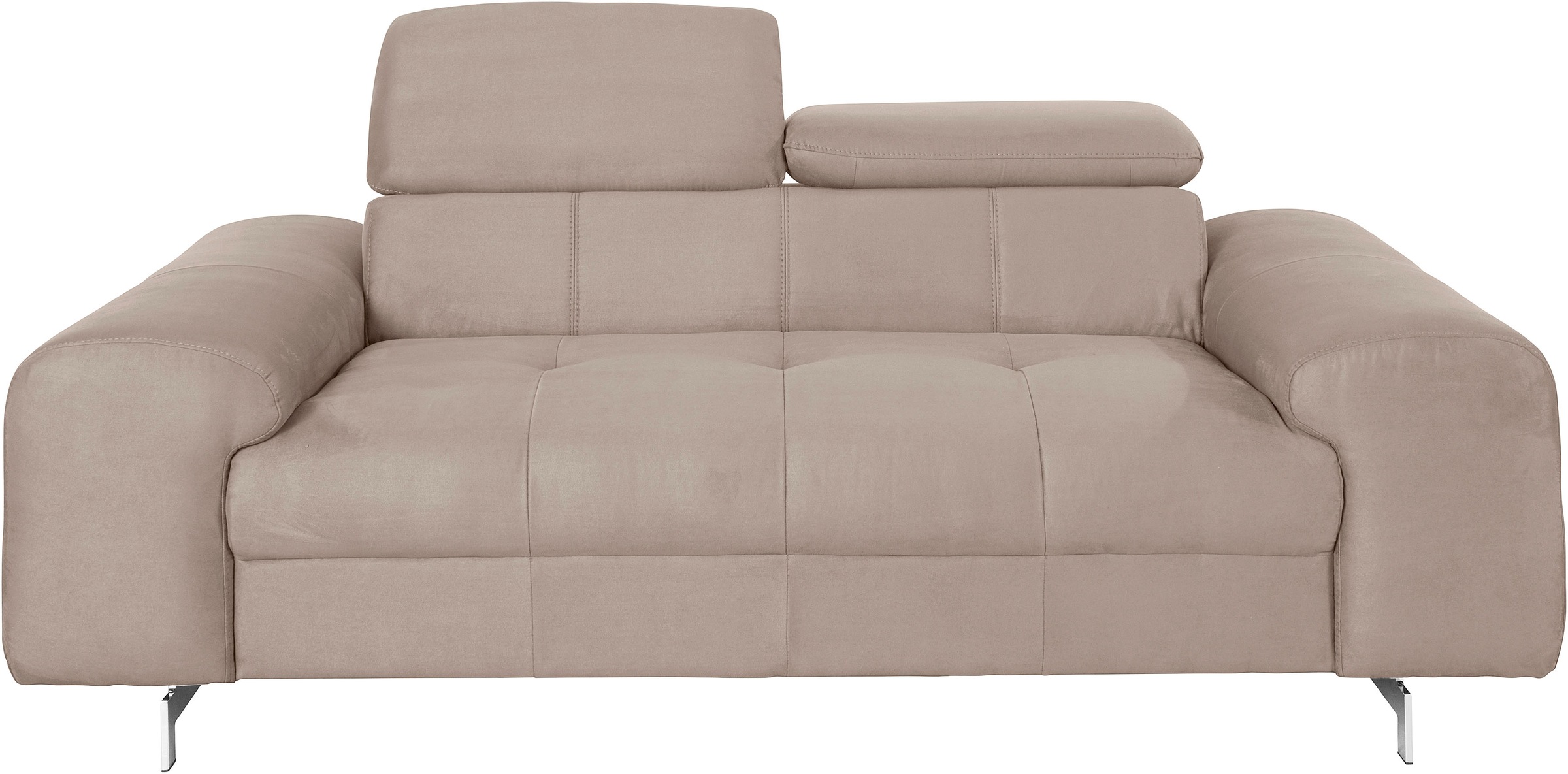 COTTA 2-Sitzer "Chef", Big-Sofa mit Kopfteilverstellung, edle Metallkufen günstig online kaufen
