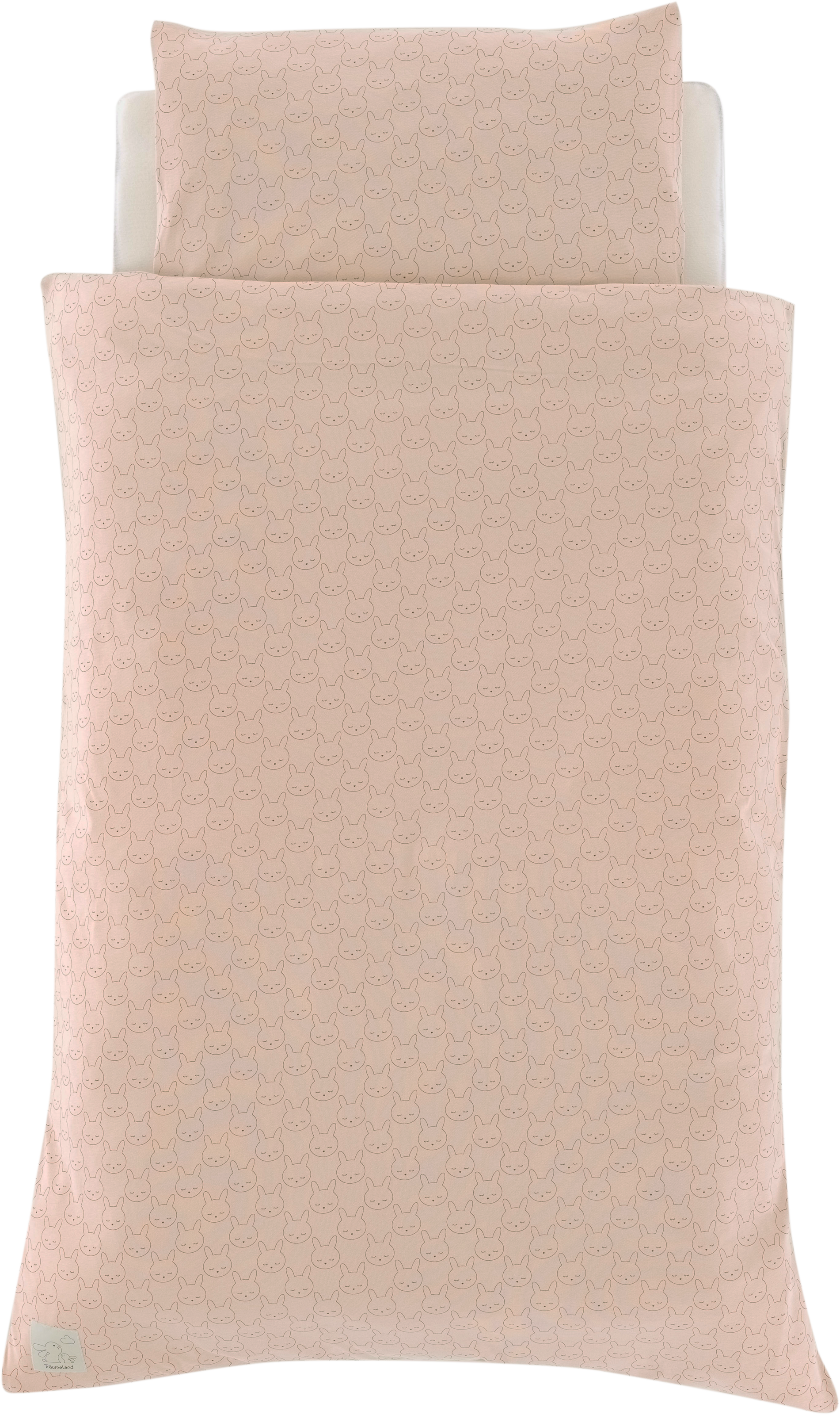 Träumeland Babybettwäsche "Jersey Kuschelhase" 2 Stk. tlg. mit Allover-Prin günstig online kaufen