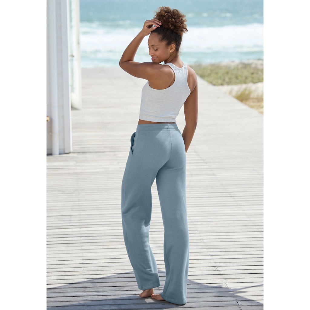 Vivance Relaxhose »-Loungehose«, mit weitem Bein und aus ultraweicher Sweatqualität