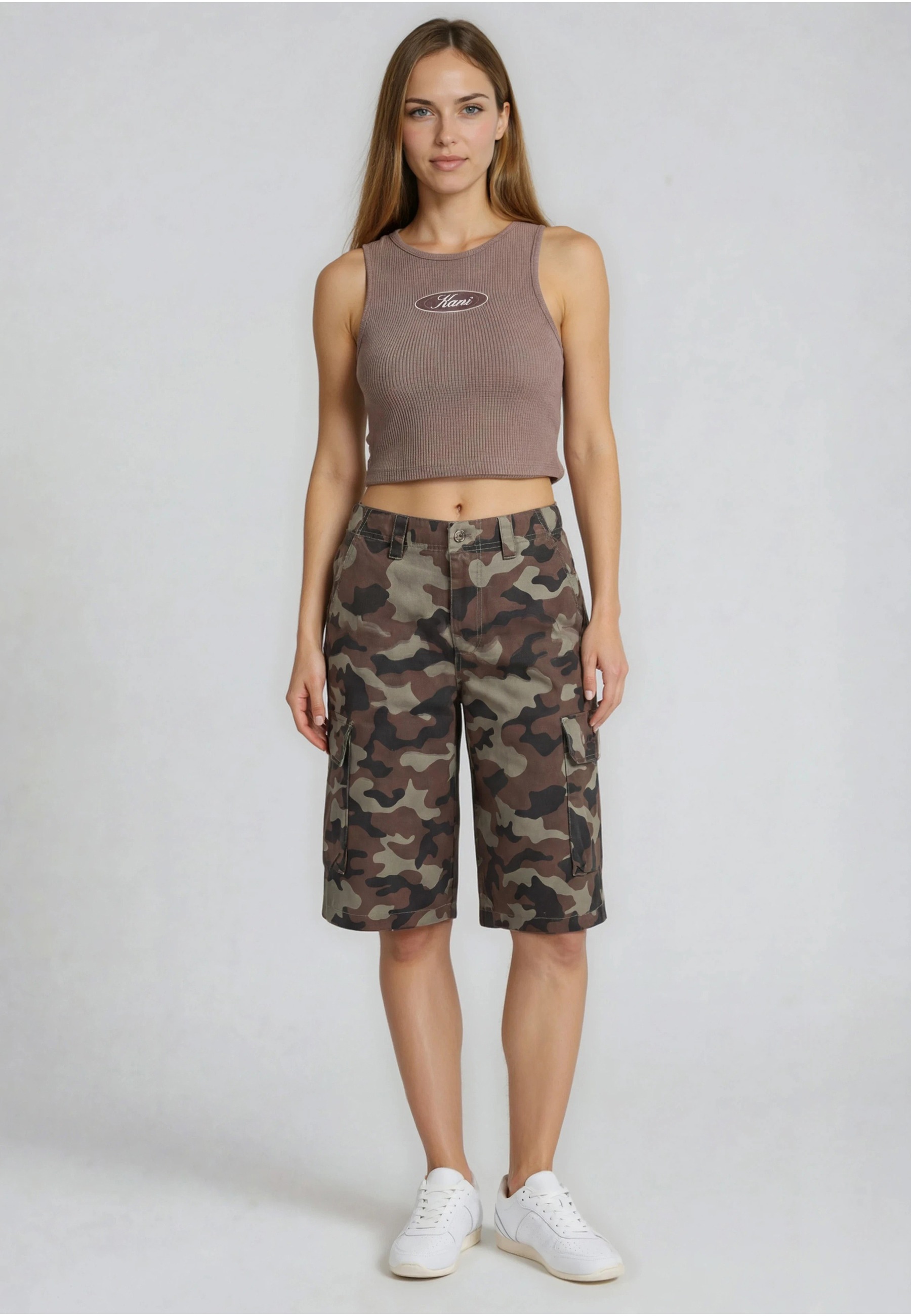 Karl Kani Cargoshorts »Karl Kani Signature Camo Cargo Baggy Shorts«