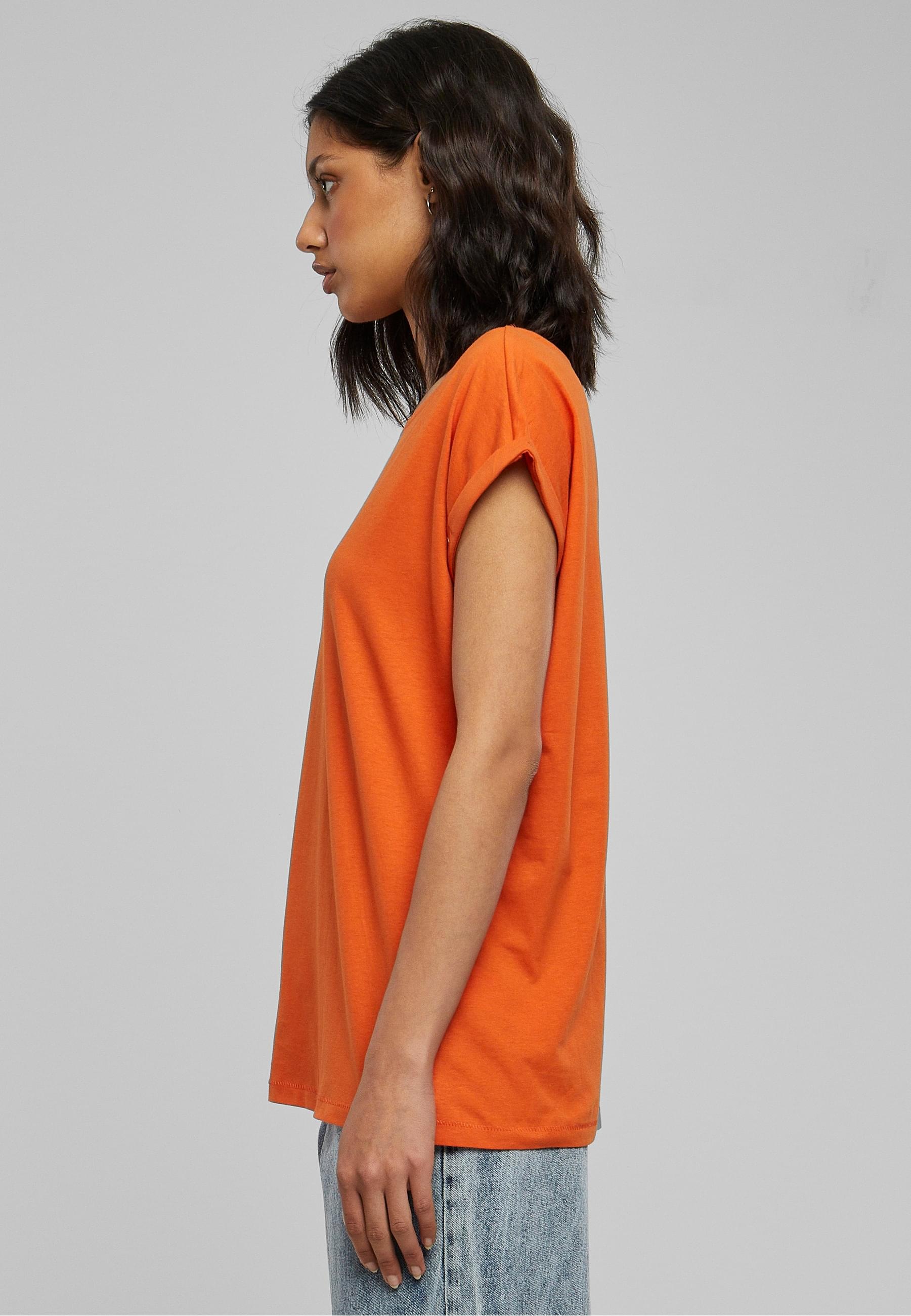 URBAN CLASSICS Kurzarmshirt »Urban Classics Damen Ladies Extended Shoulder Tee«, (1 tlg.)