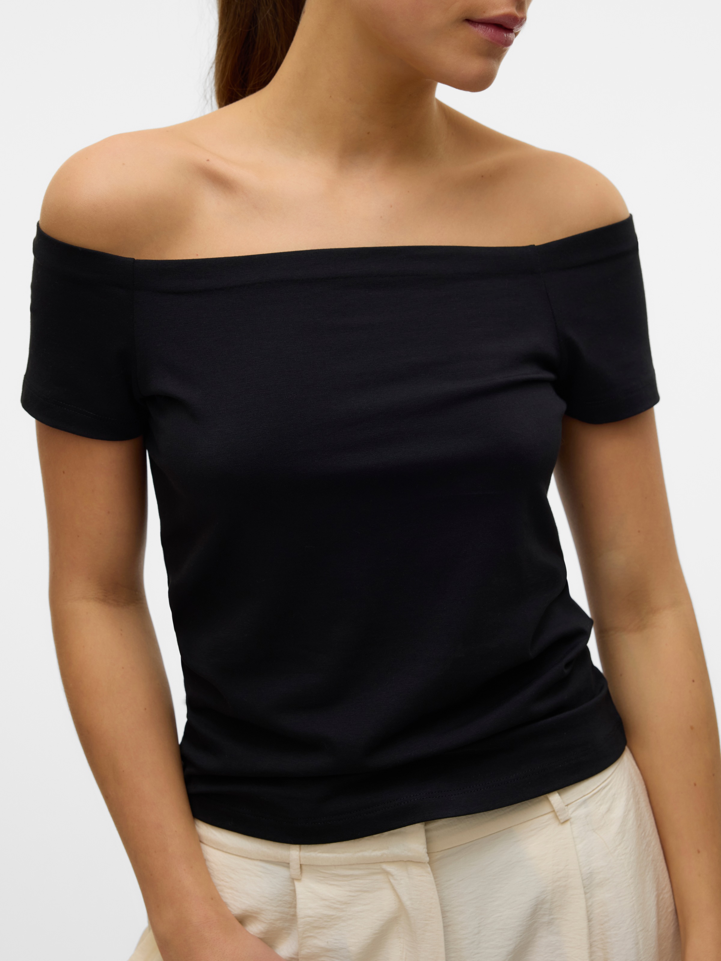 Vero Moda Kurzarmshirt »VMPANDA OFF-SHOULDER TOP JRS GA NOOS«