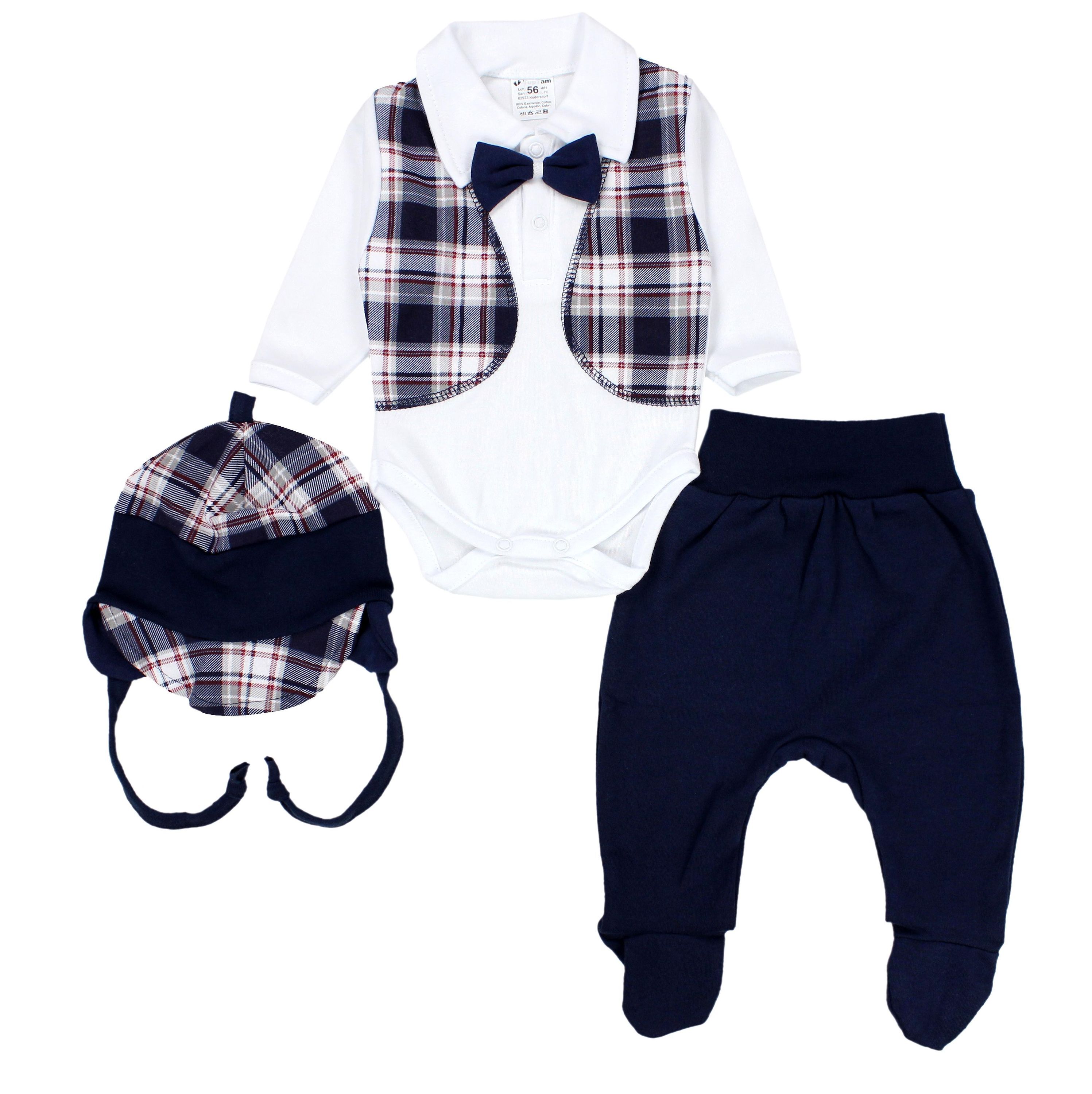 TupTam Body "Set Baby Body Strampelhose Mütze Bekleidungsset"