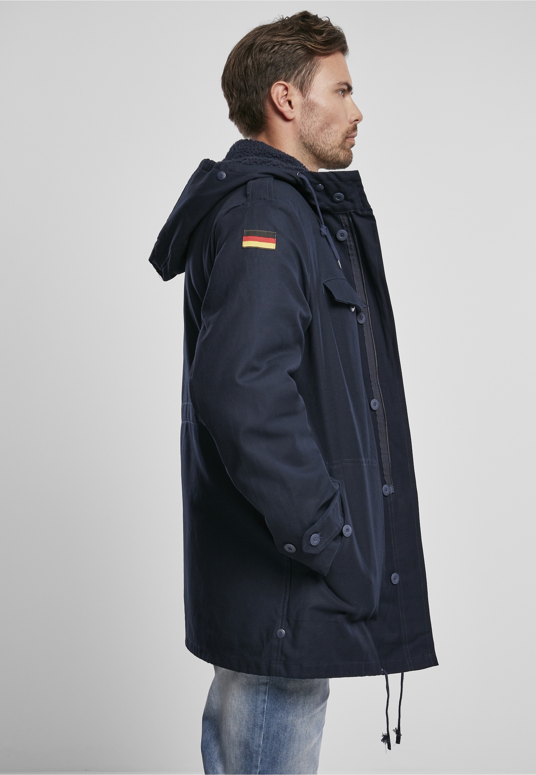 Brandit Allwetterjacke »Brandit Herren BW Flag Parka« 1 Stk. tlg. mit Kapuze