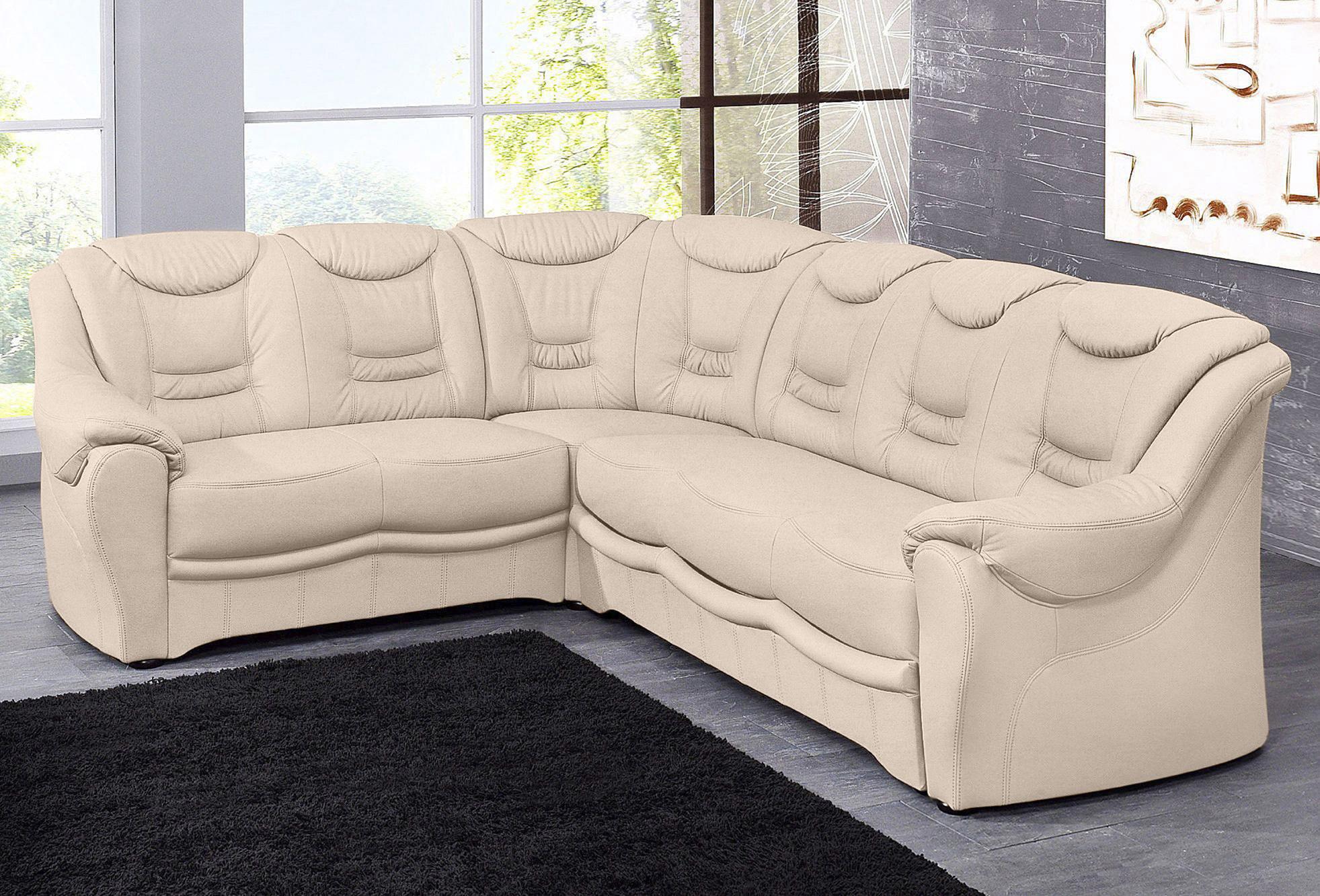 sit&more Ecksofa "Bansin, L-Form, B: 265 cm, Bettfunktion optional, Federkern-Polsterung" Komfortable Sitzhöhe 46 cm, Liegefläche 148 x 198 cm bei Bettfunktion