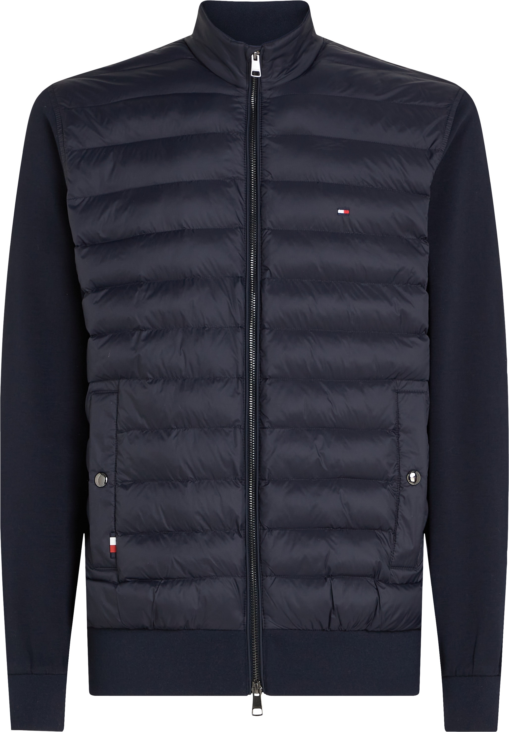 Tommy Hilfiger Sweatjacke »MIX MEDIA STAND CLLR«, mit Steppung