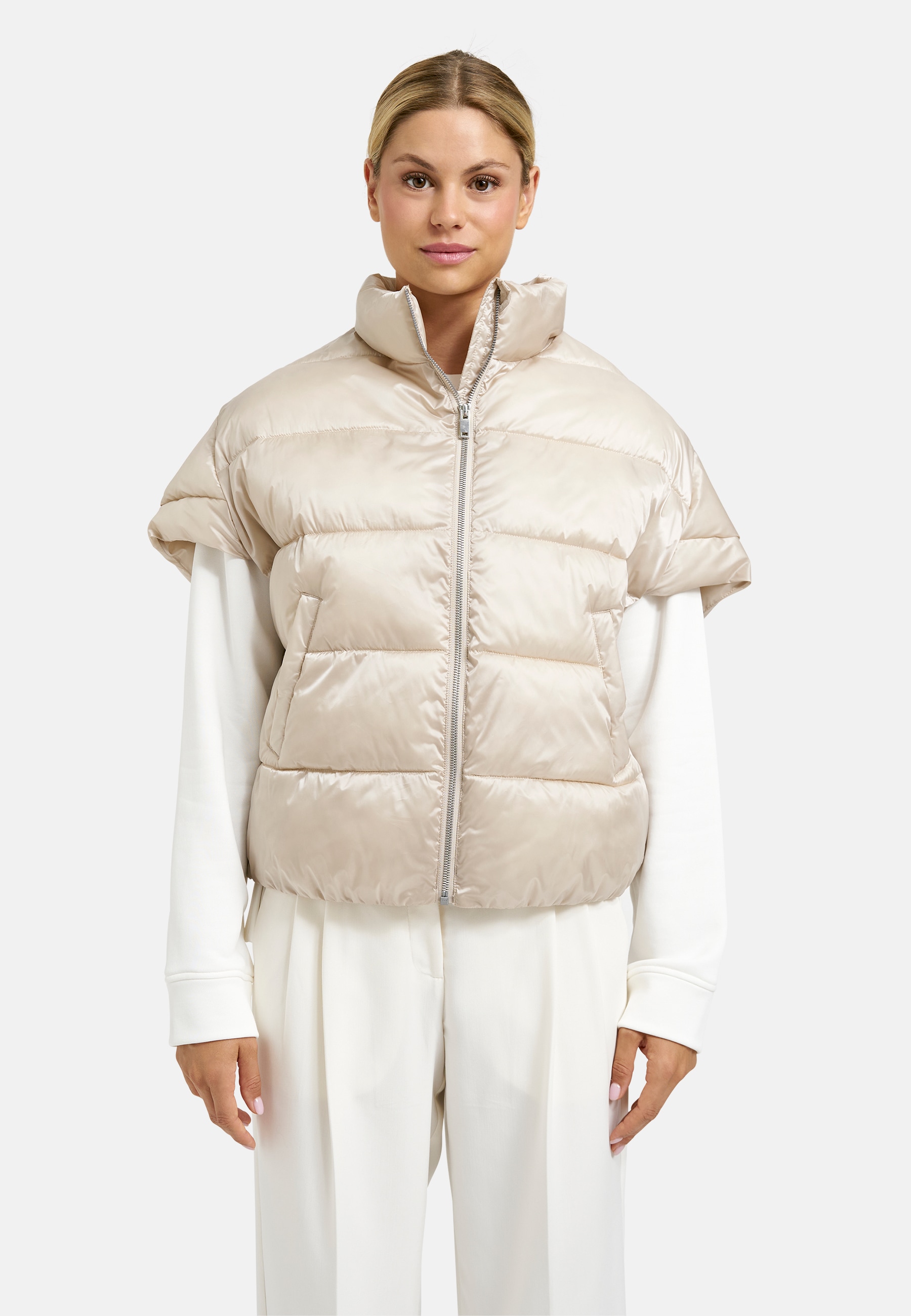 Milano Italy Steppweste mit kurzen Flügelärmel günstig online kaufen