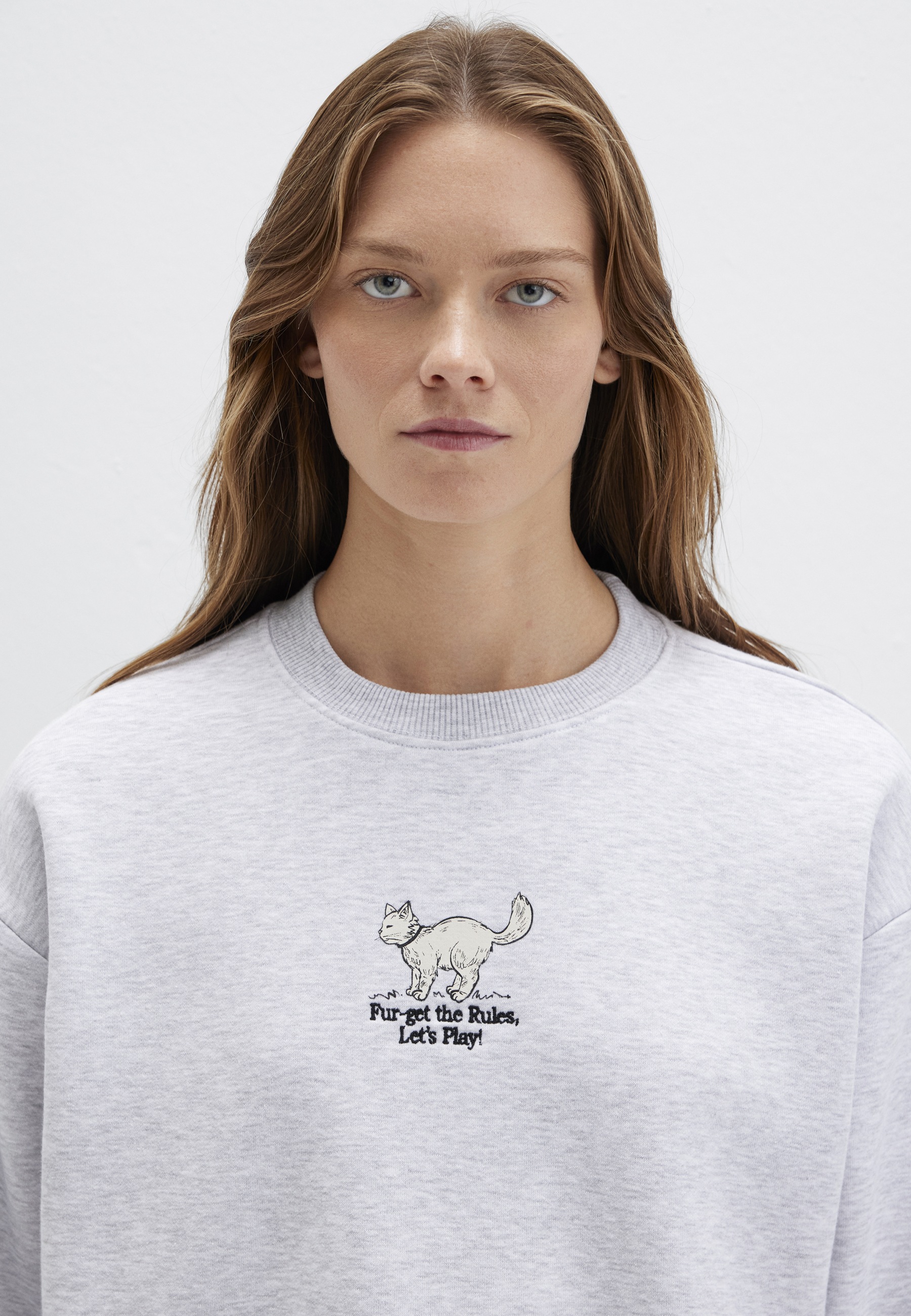 Mavi Rundhalspullover »CAT PRINTED SWEATSHIRT« Sweatshirt Rundhals