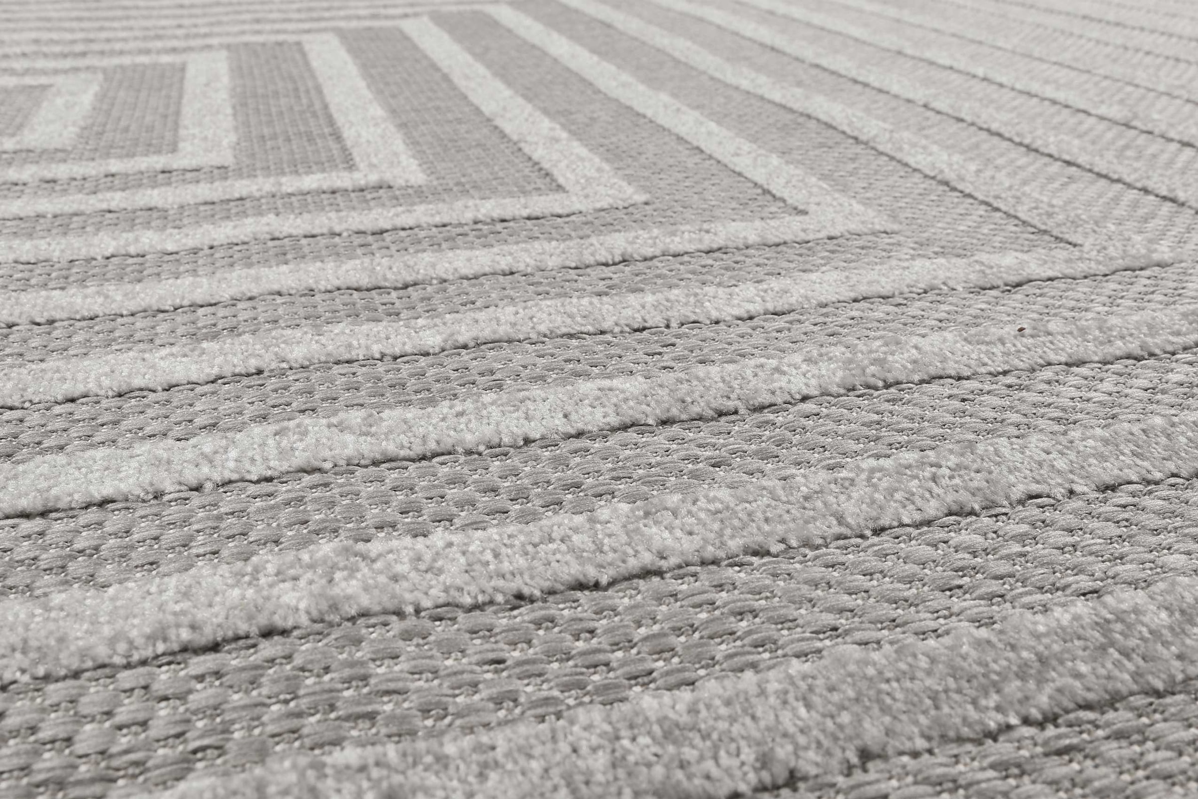 Esprit Outdoorteppich »Carolina  ESP-54227«, rechteckig, 6 mm Höhe, mit Hoch-Tief-Effekt, modern, robust, pflegeleicht, Terrasse, Küche