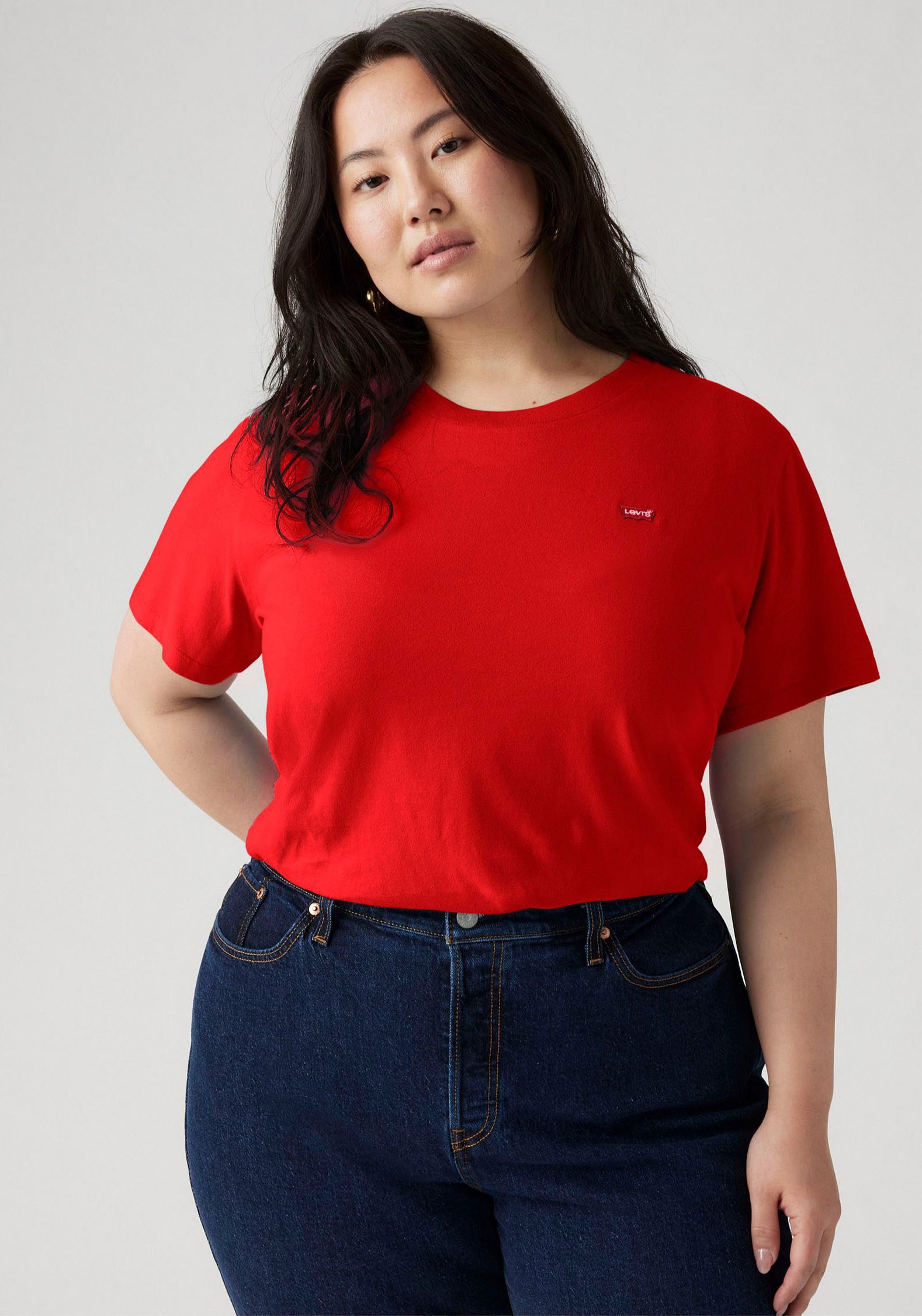 Levis Plus T-Shirt "THE PERFECT TEE" Figur umspielend günstig online kaufen