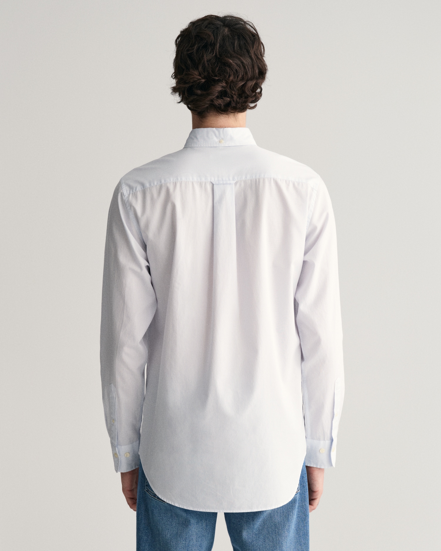 Gant Langarmhemd »REG POPLIN BANKER SHIRT«, Banker Stripe Popeline, leichte Baumwolle