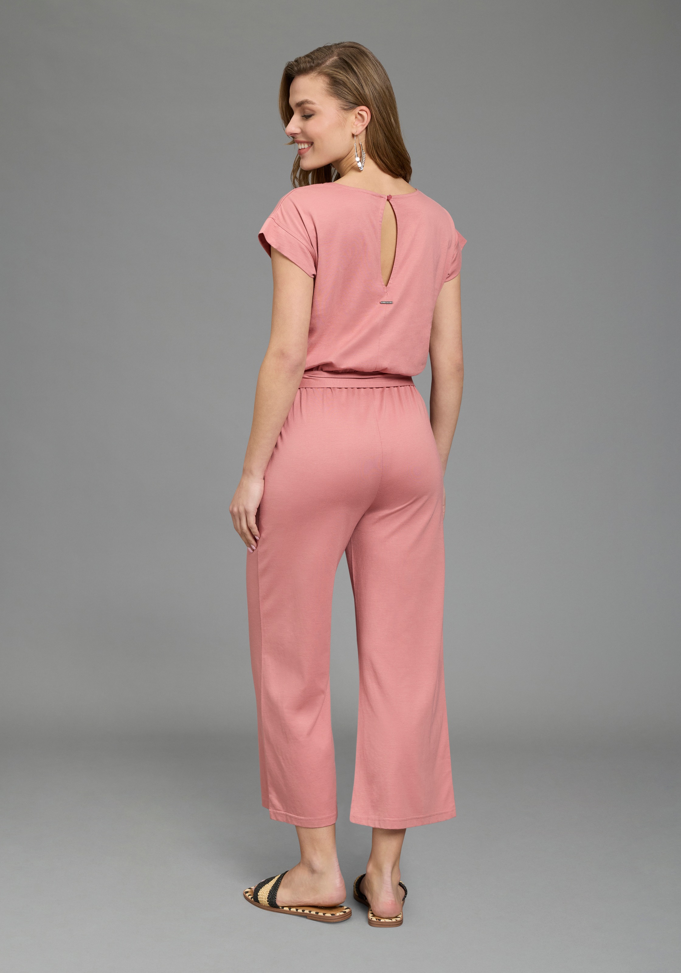 Laura Scott Jumpsuit für entspannte Casual- und Sommermode, Halbarm-Design günstig online kaufen