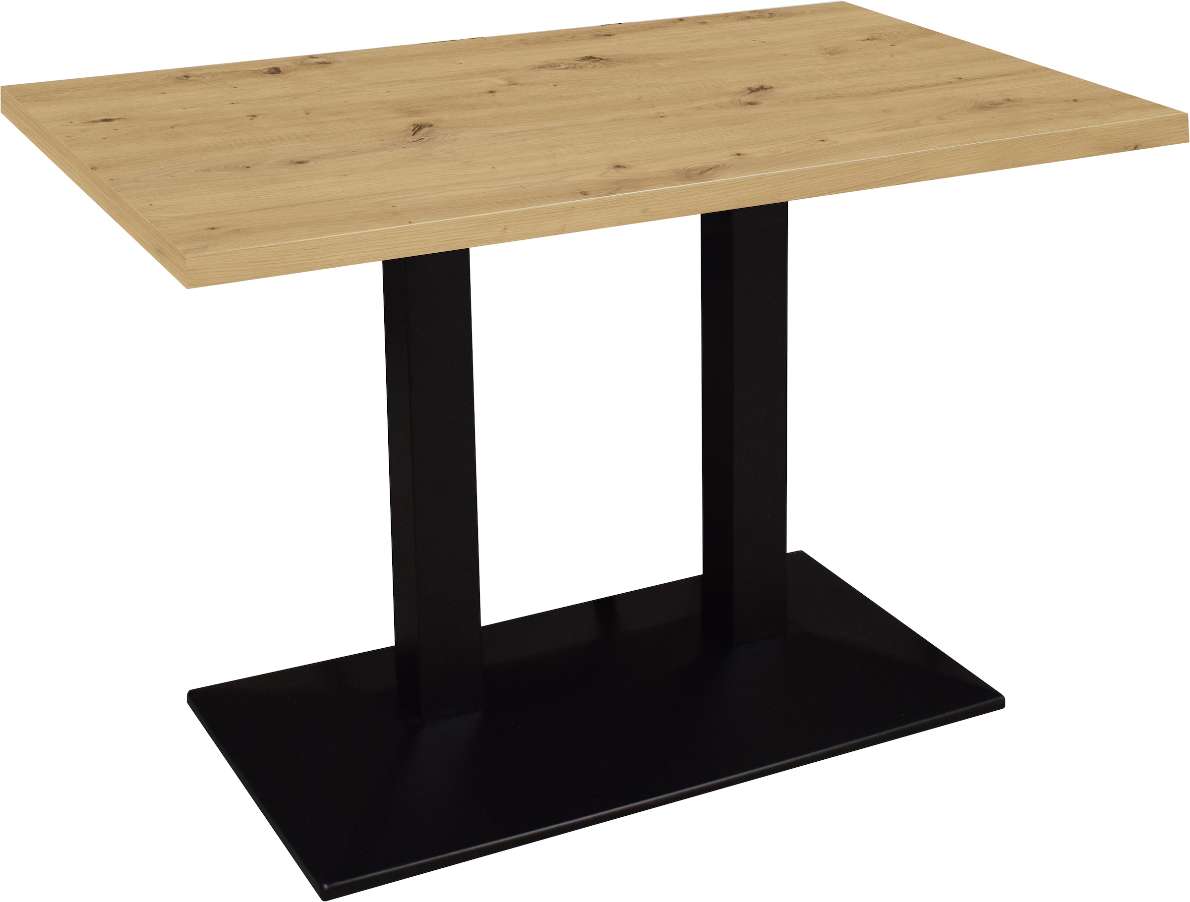 Mäusbacher Bistrotisch »Big Bistro Metall« Doppelsäulengestell, eckige Platte BHT 120x75x70 cm