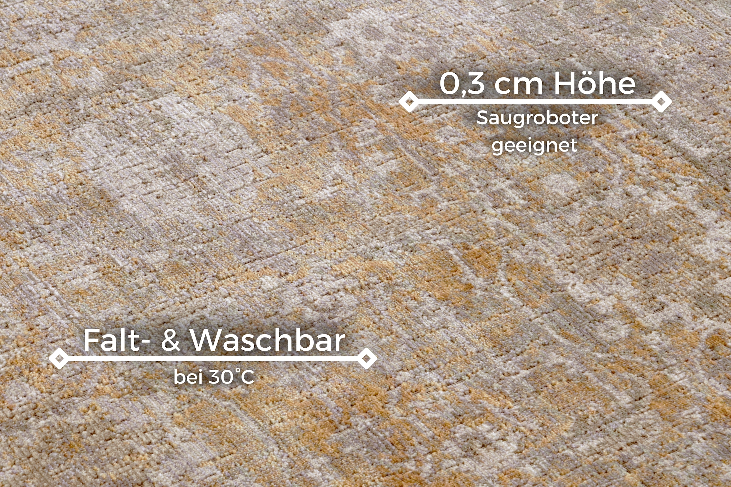 NORTHRUGS Teppich »Luxor«, rechteckig, 3 mm Höhe, In-& Outdoor, Läufer, Wetterfest, Balkon, Wohnzimmer, Orient