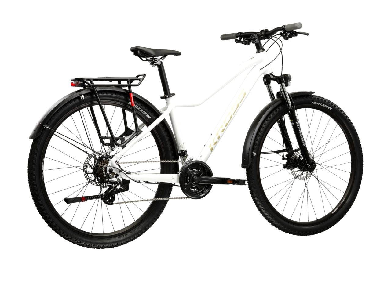 Kross Mountainbike »Lea 2.0 weiß 21 Gänge mit Beleuchtung« 21 Gang Shimano ALTUS M310 Schaltwerk Kettenschaltung