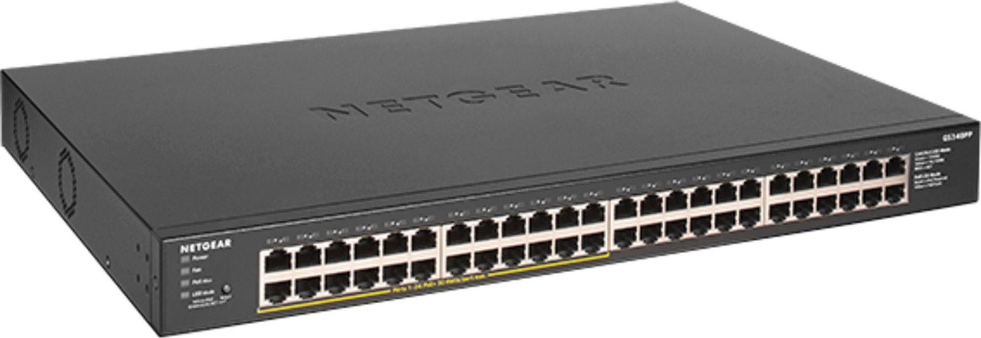 NETGEAR Netzwerk-Switch »GS348PP Unmanaged Gigabit Ethernet (10/100/1000) Power over Ethernet«, (1 St.)