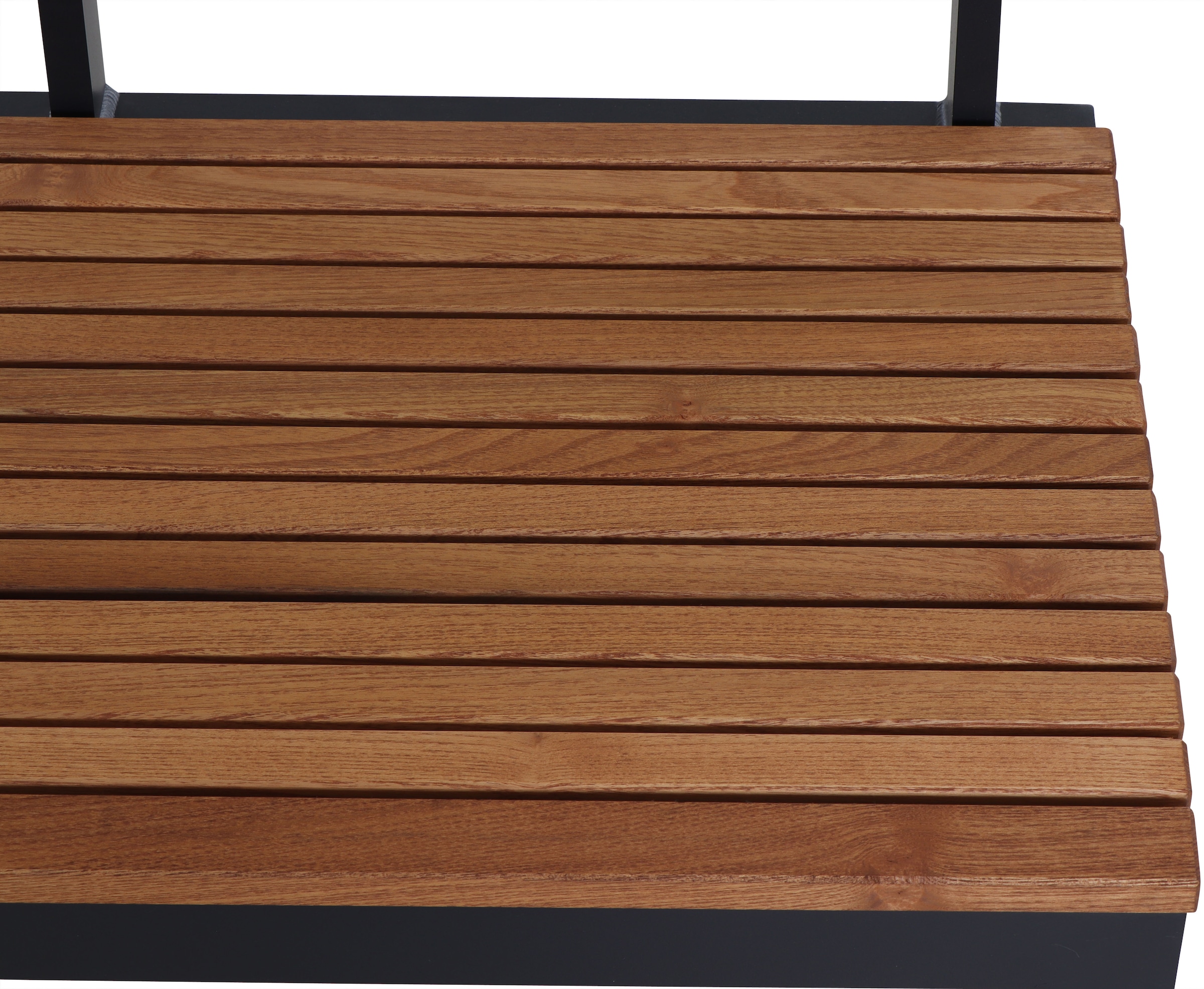 Siena Garden Gartenbank »Bozen 3er Aluminiumgestell anthrazit Robininenholz«, Flächen aus Robinienholz FSC® 100%