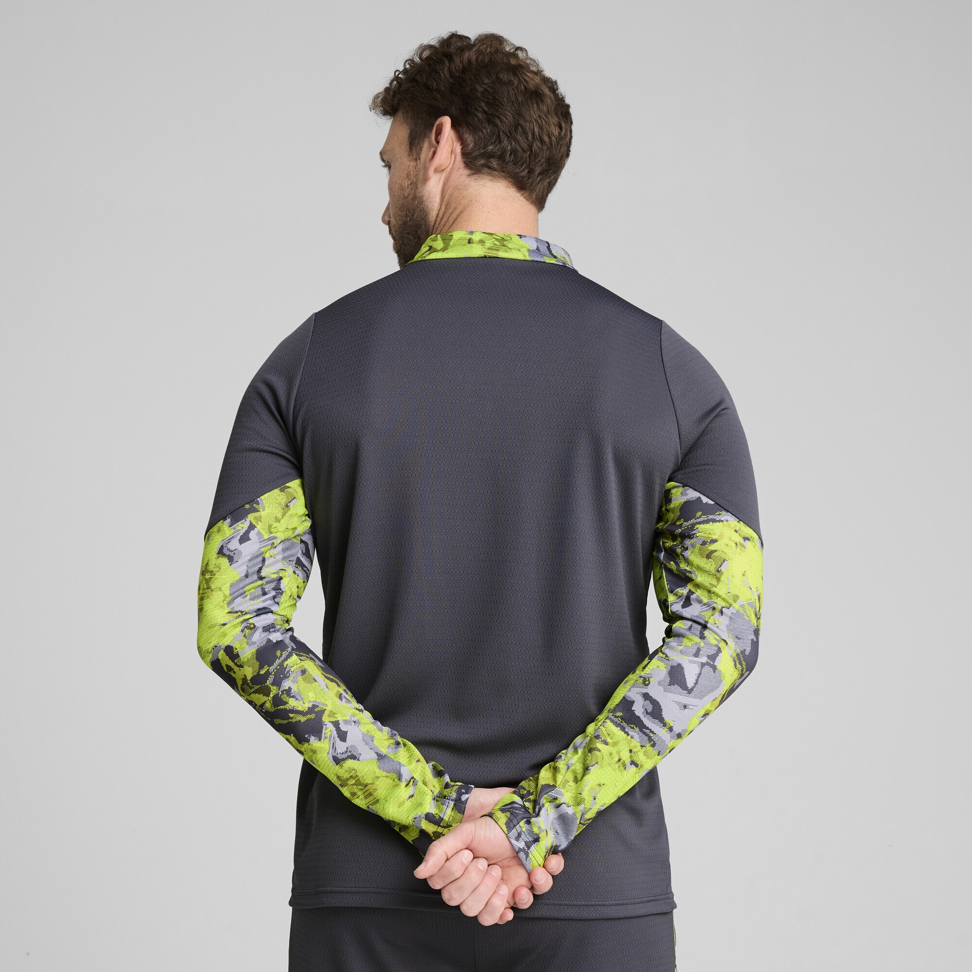 PUMA Sweatjacke »IndividualCUP Fußballtop mit viertellangem Reißverschluss Herren«