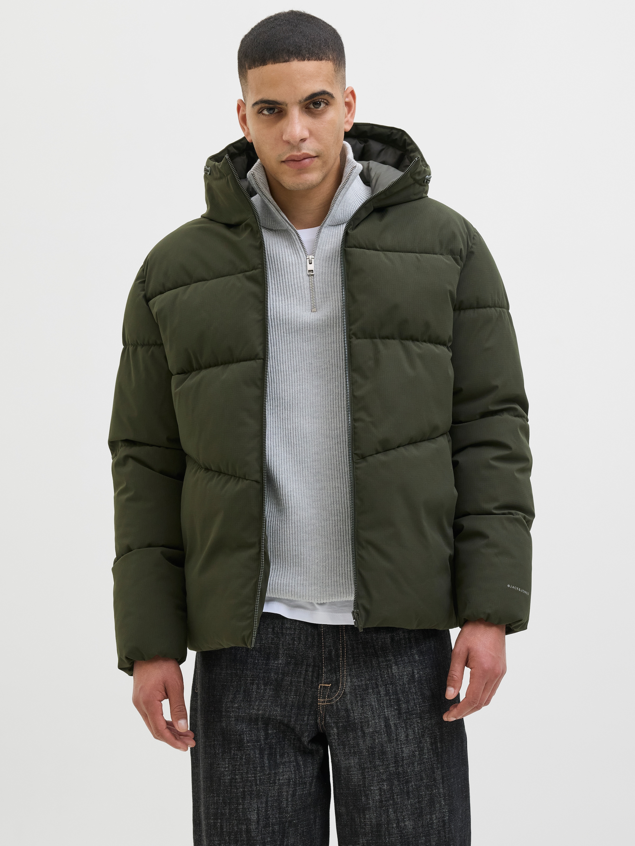 Jack & Jones Steppjacke "JJGLOBAL PUFFER JACKET" mitKapuze günstig online kaufen
