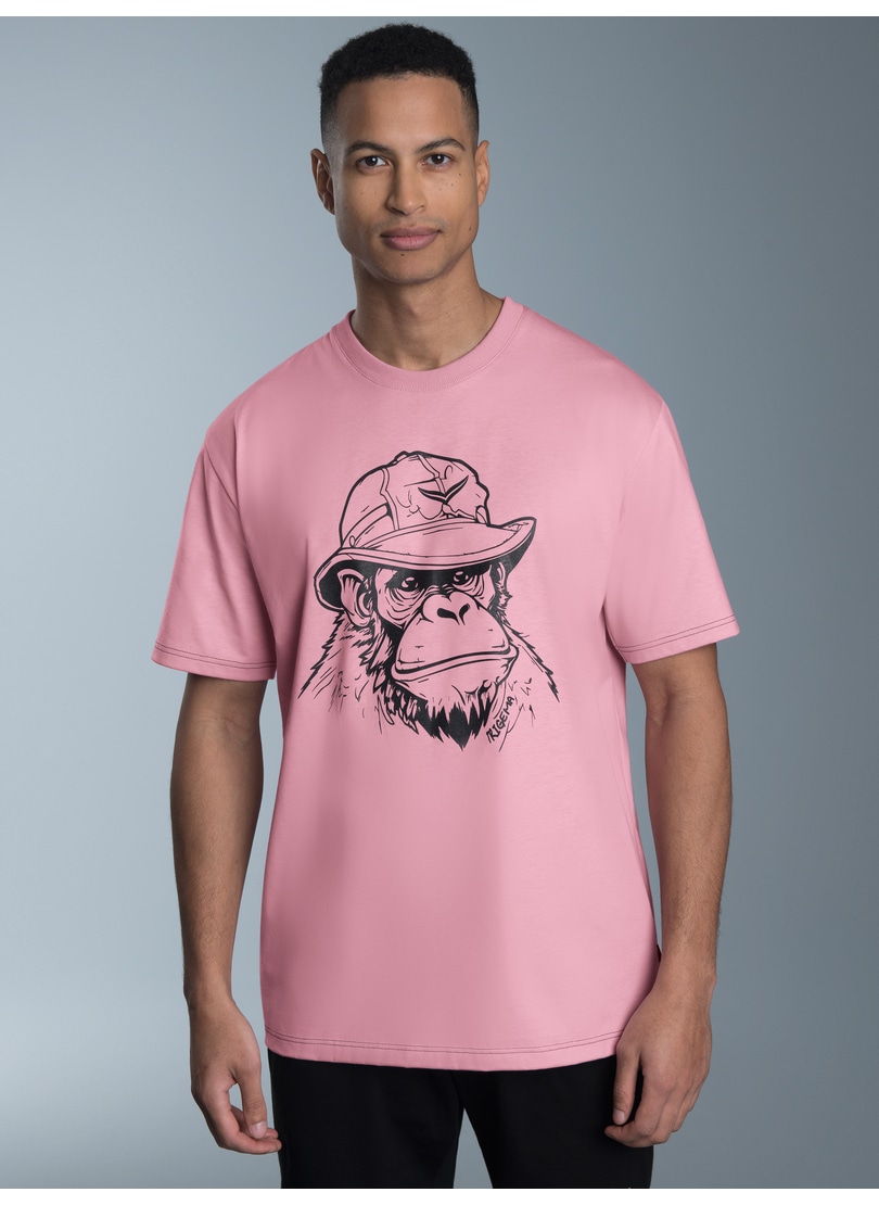 Trigema T-Shirt »TRIGEMA T-Shirt mit Affen-Printmotiv«, (1 tlg.)