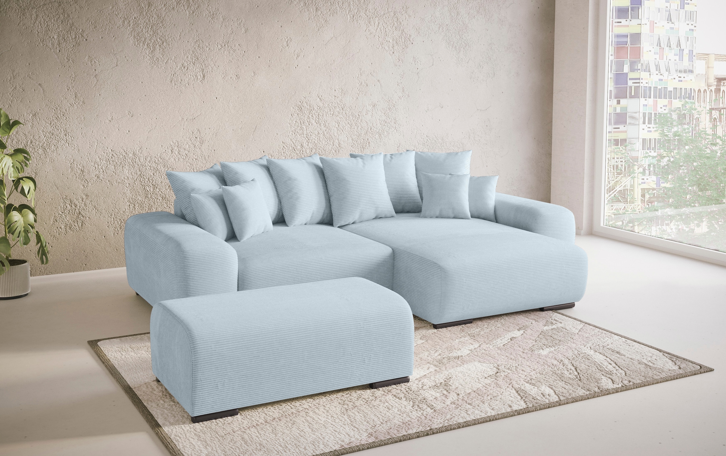 Mr. Couch Hockerbank »Sundance«, Mit DuraSpring-Taschenfederkern bis 140 kg belastbar