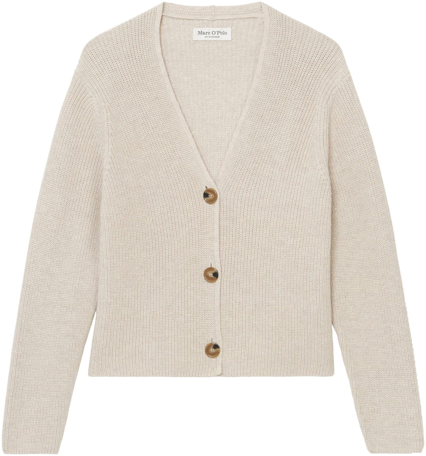 Marc OPolo Strickjacke, in kurzer, gerader Form günstig online kaufen