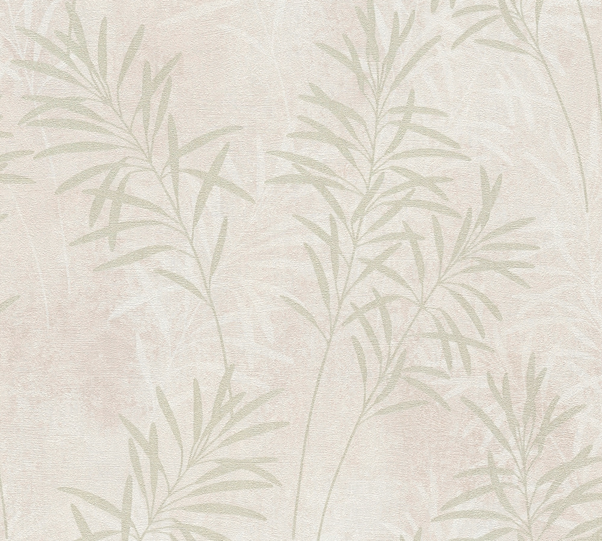 A.S. Création Vliestapete »Terra Tapete Floral Blätter«, matt-gemustert-neutral, Landhaus-Tapete Natur Metallic Tapeten Wohnzimmer Schlafzimmer Küche