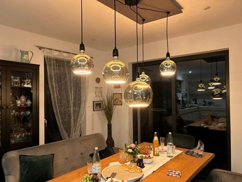 SEGULA LED-Leuchtmittel »LED Floating Billard 200« E27 1 Stk. Extra-Warmweiß LED Floating Globe 200 gold, E27, CRI 90, dimmbar