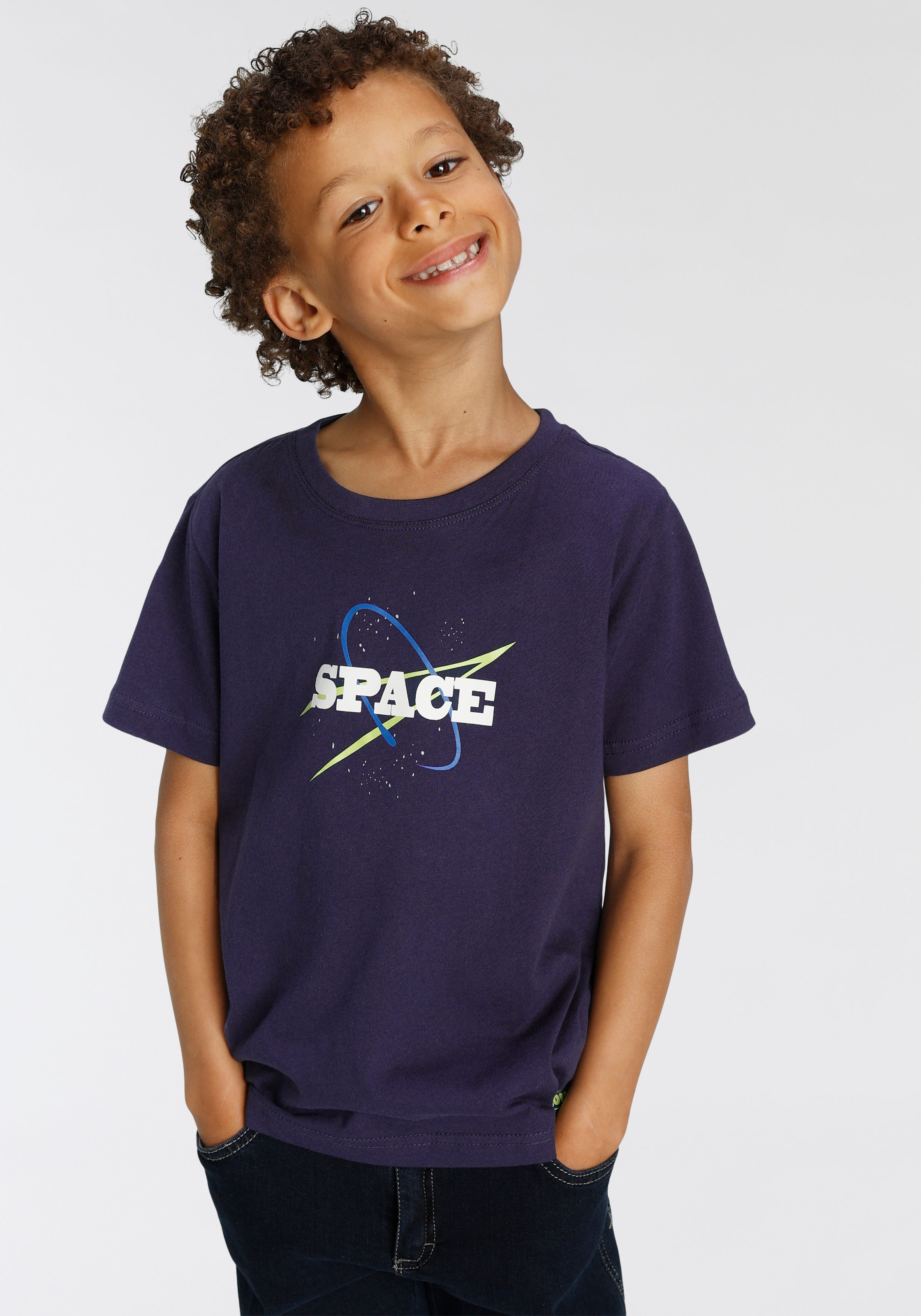 Scout T-Shirt »SPACE«, aus 2er-Pack), Bio-Baumwolle | (Packung, BAUR
