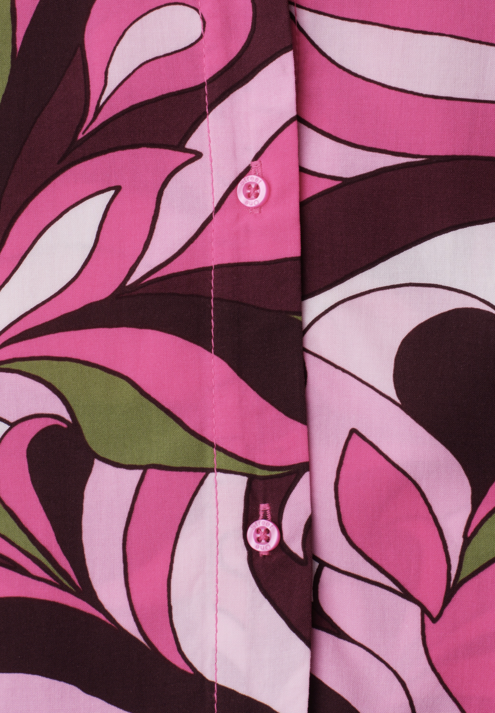 STREET ONE Blusentop mit Knotendetail am Saum