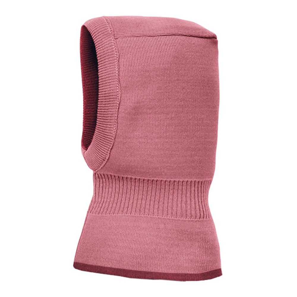 MAXIMO Jungen Wendemütze, rosa, Gr. 47, mehrfarbig, Strick, Wolle, Mützen, reine Merinowolle, reversible, doppelt gestrickt, Ausgenähtes Halsteil