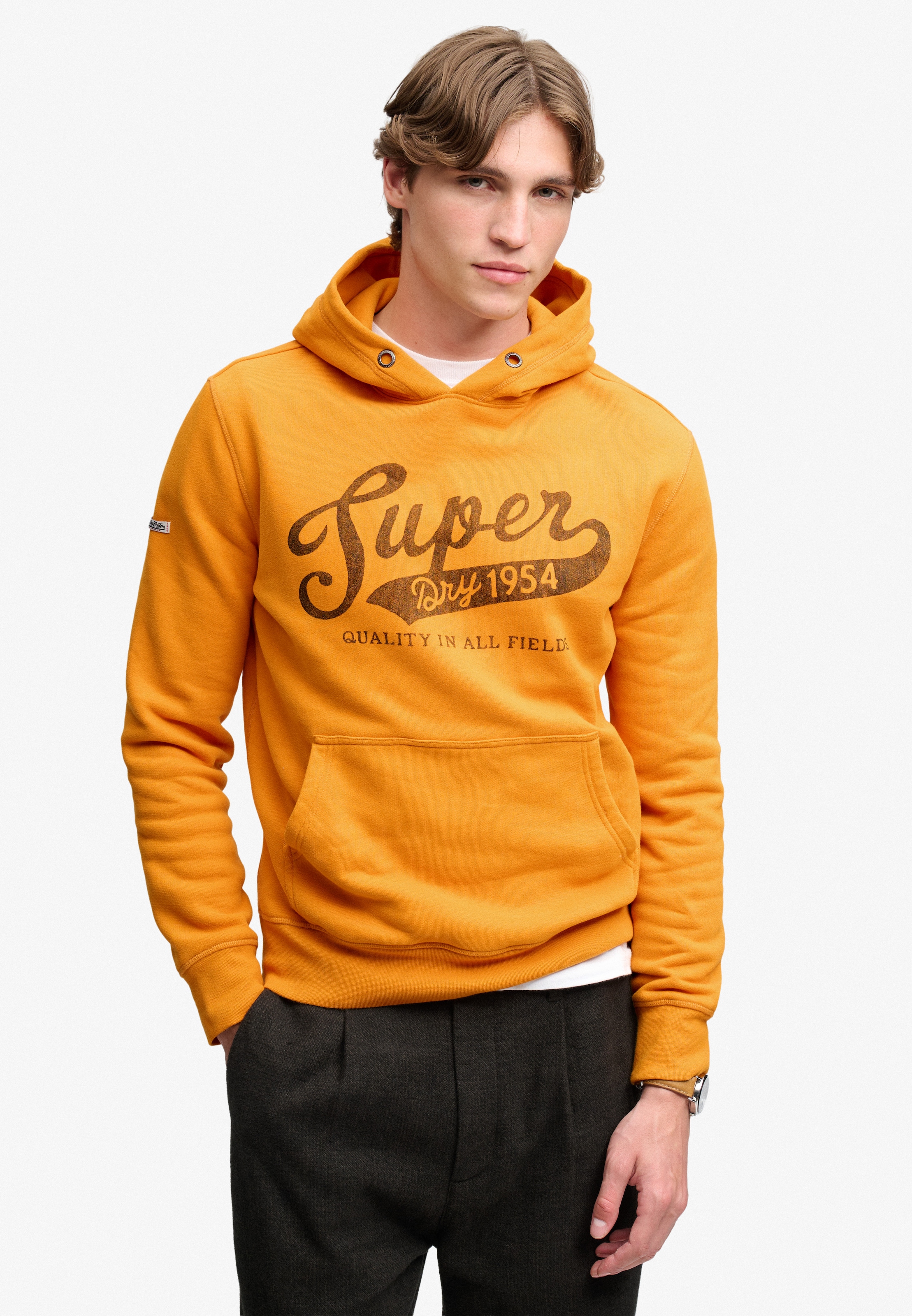 Superdry Kapuzensweatshirt »VINTAGE SCRIPT HOOD«, Baumwollmischung, relaxed fit
