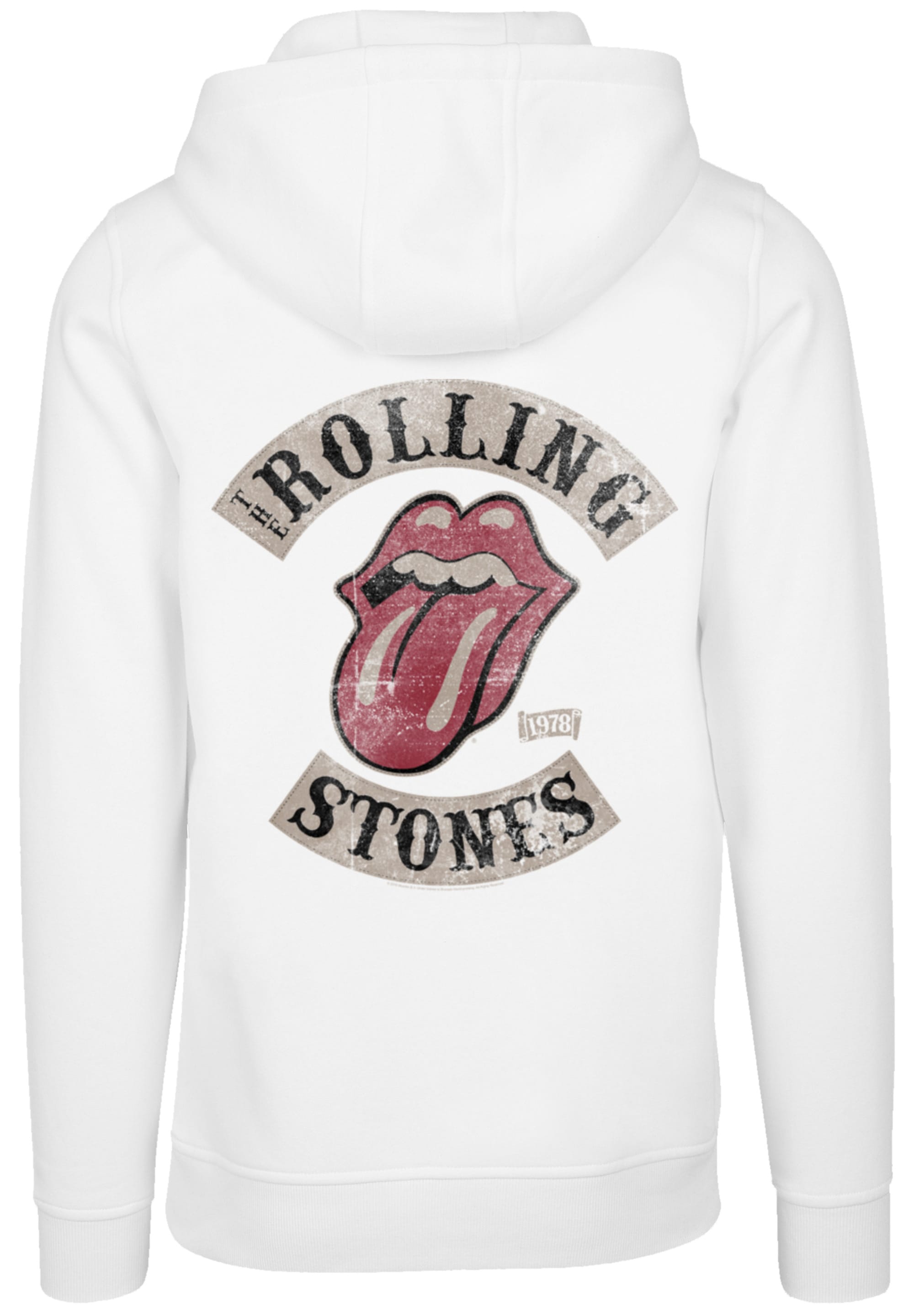 F4NT4STIC Kapuzenpullover »The Rolling Stones Tour '78 Blk Vector«, Premium Qualität
