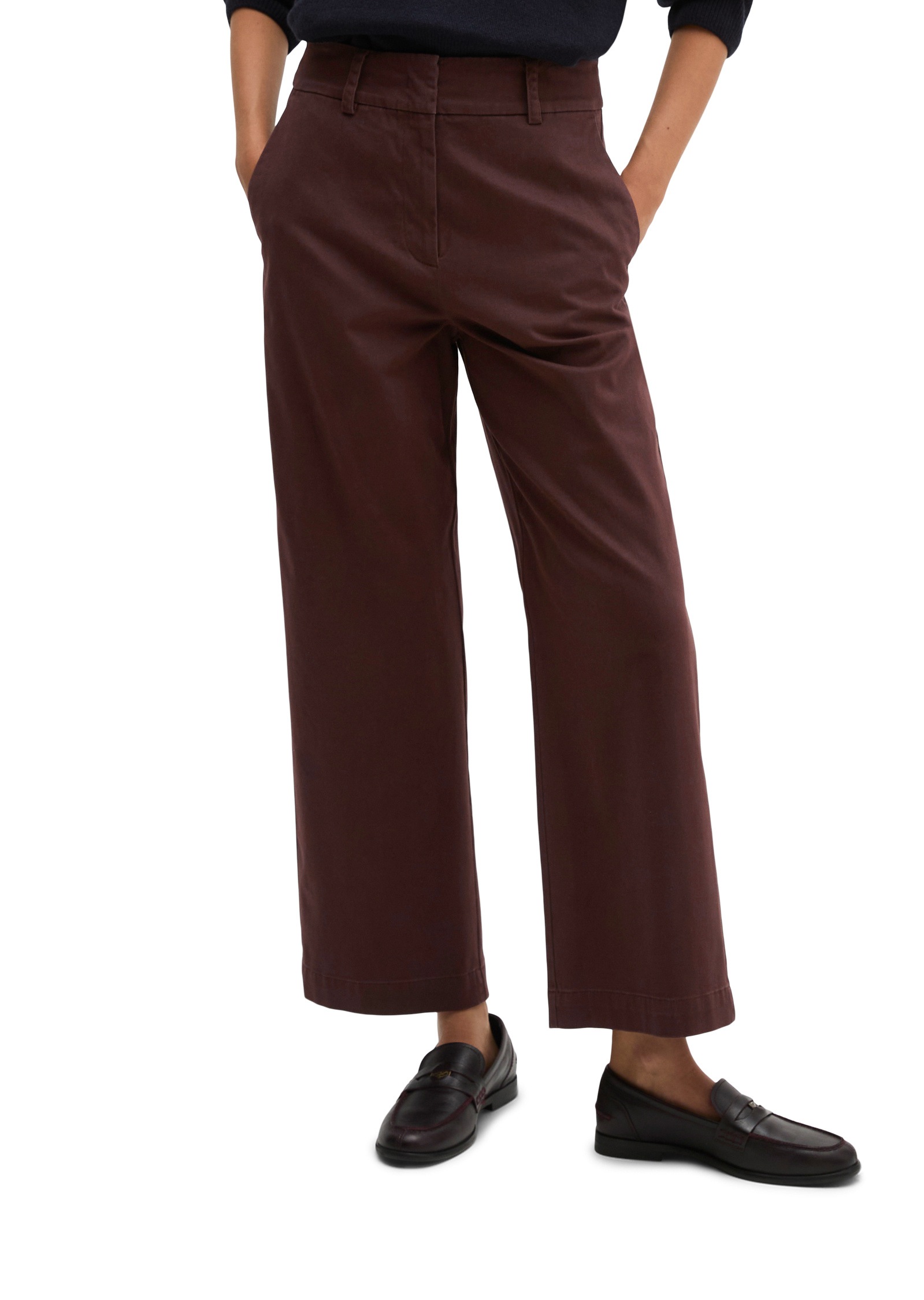 Marc OPolo Chinohose "aus Organic Cotton-Stretch-Satin"