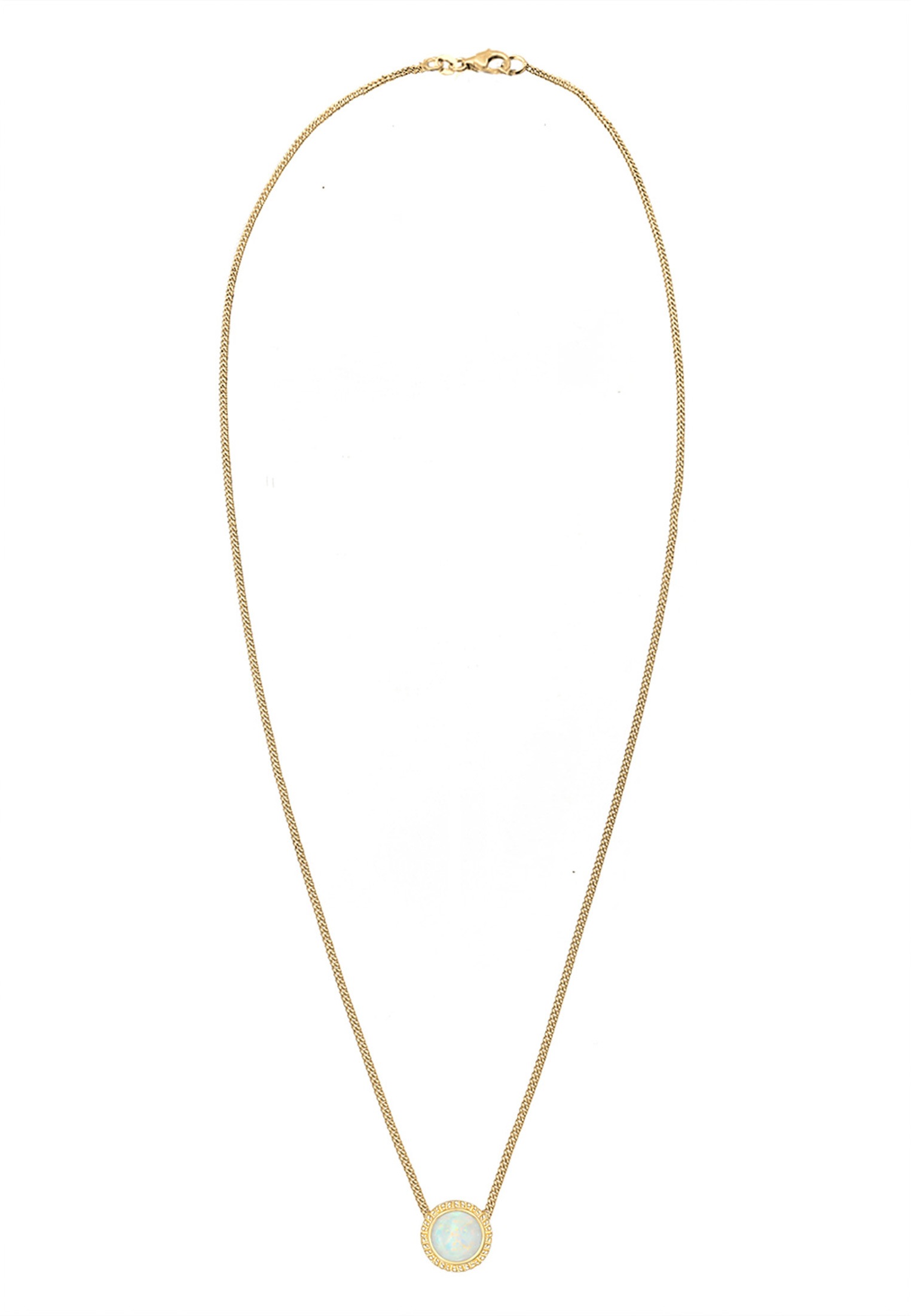 Elli Collierkettchen »Vintage Boho Synthetischer Opal Trend 925er Silber« SV10321