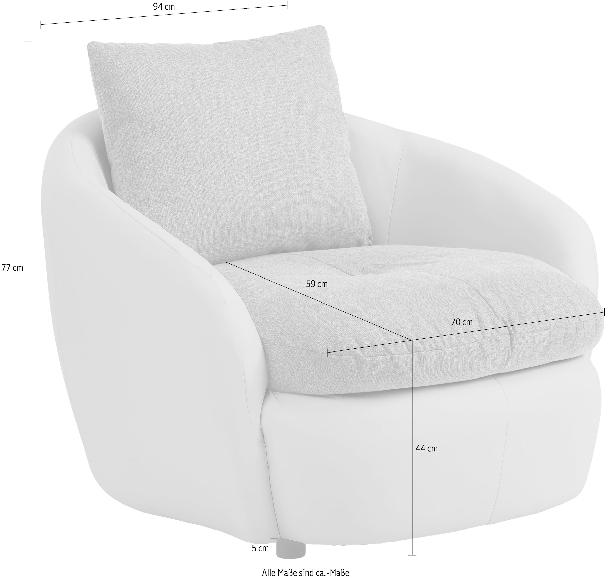 INOSIGN XXL-Sessel »Aruba«, Loveseat