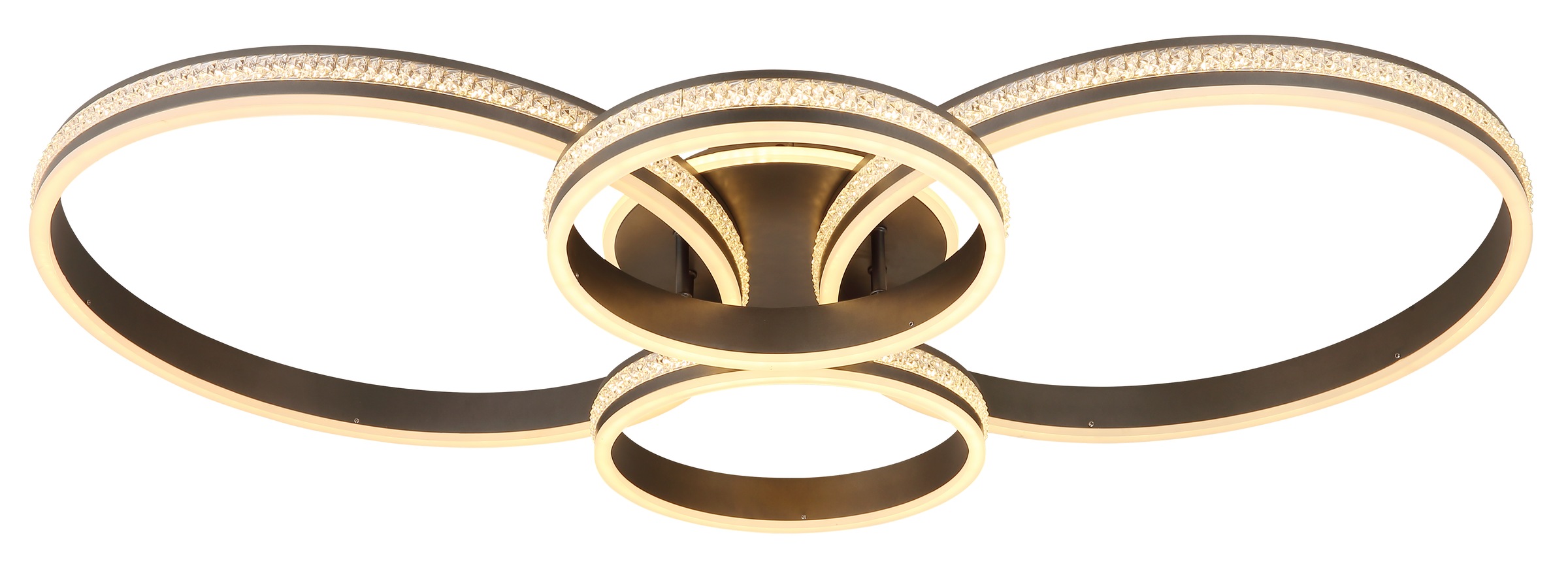 GLOBO LIGHTING Deckenleuchte »GROUNI« LED-Modul 1 Stk. warmweiß - kaltweiß Deckenlampe Wohnzimmer-Leuchte Schlafzimmer-Leuchte Flur Küche