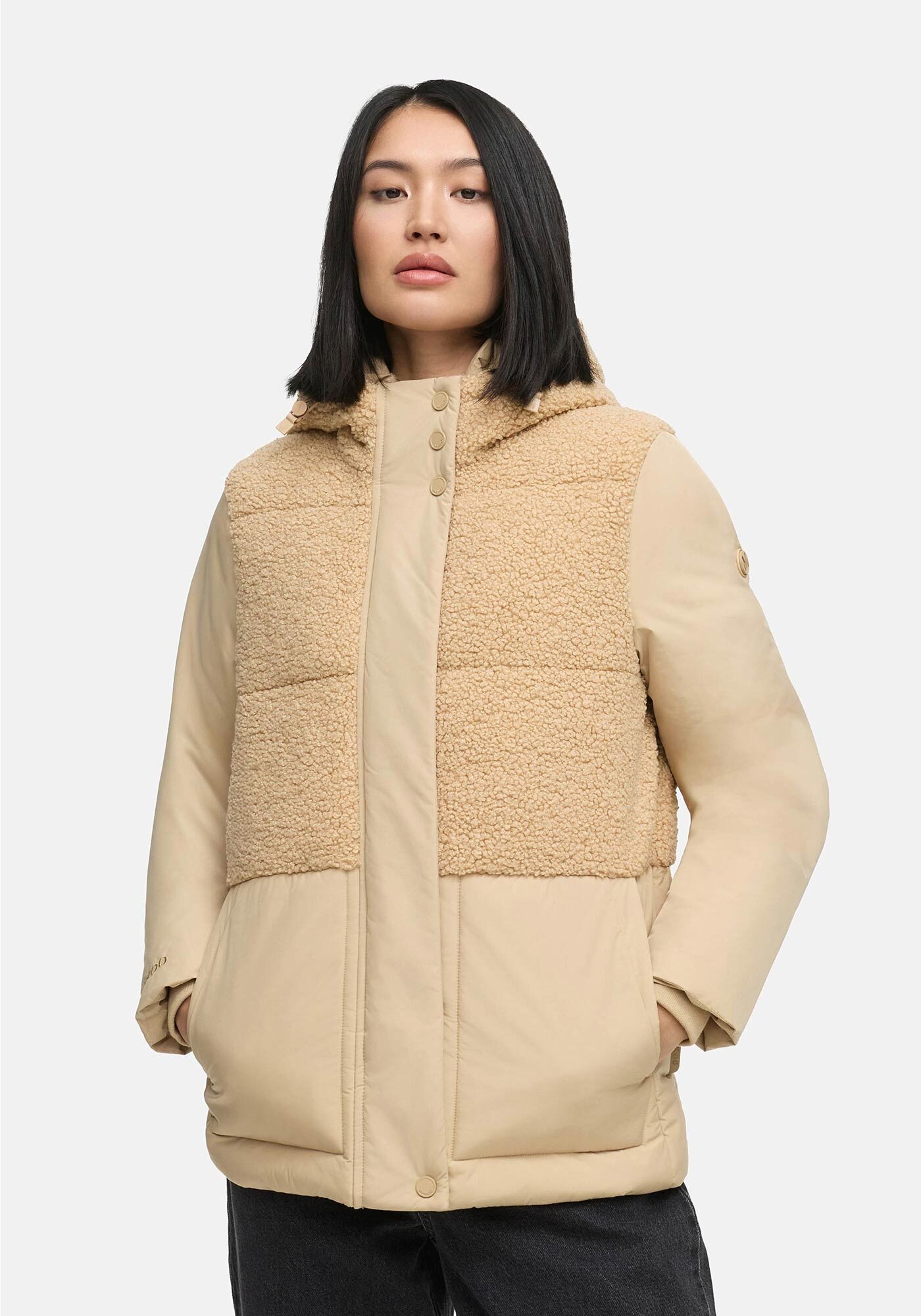 Marikoo "Sheeta" Kombination aus Teddyfleece und glattem Material